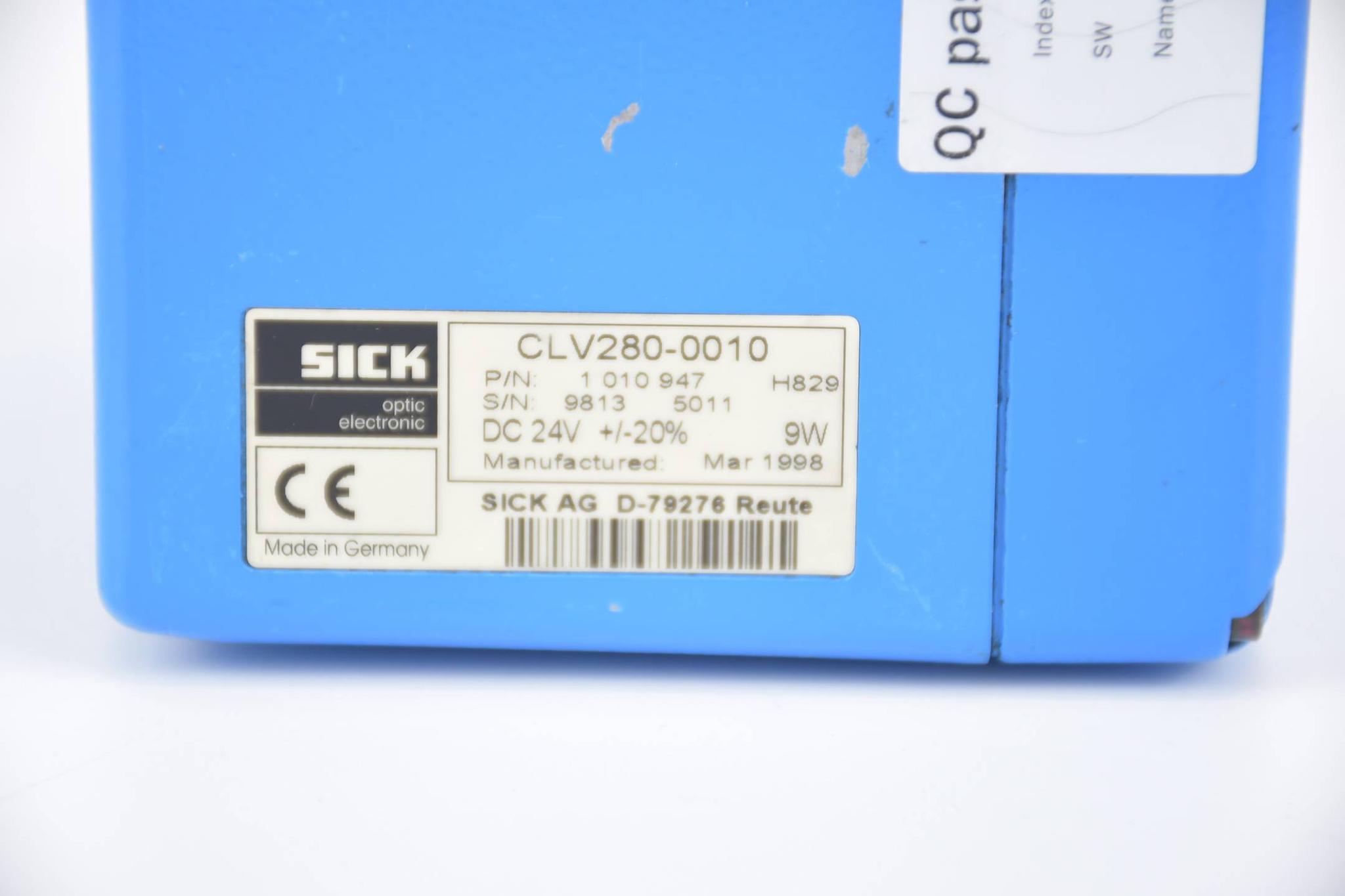 Produktfoto 3 von SICK Codeleser CLV280-0010 ( 1 010 947 ) 1010947