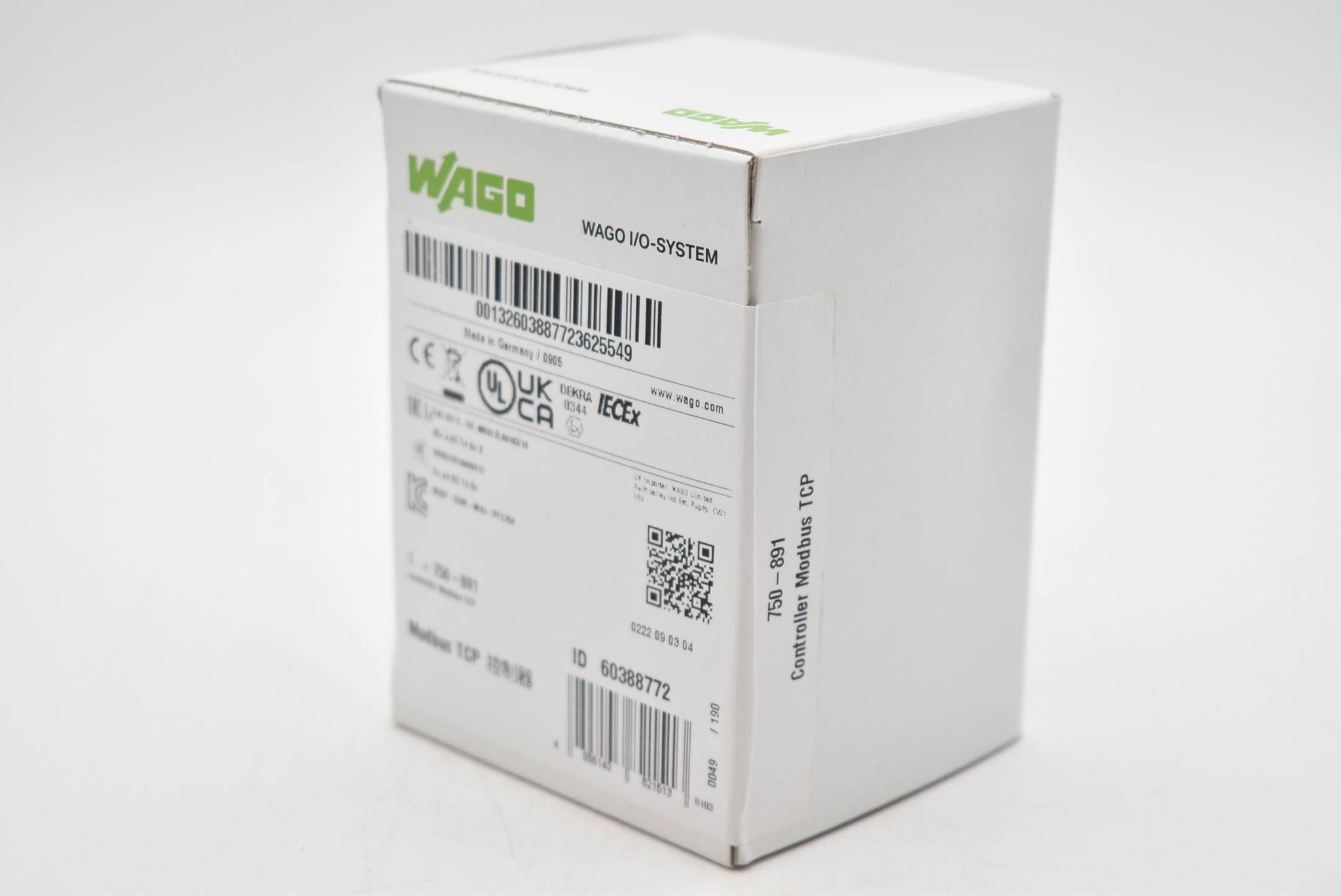 Produktfoto 1 von Wago I/O-System Controller Modbus TCP 750-891