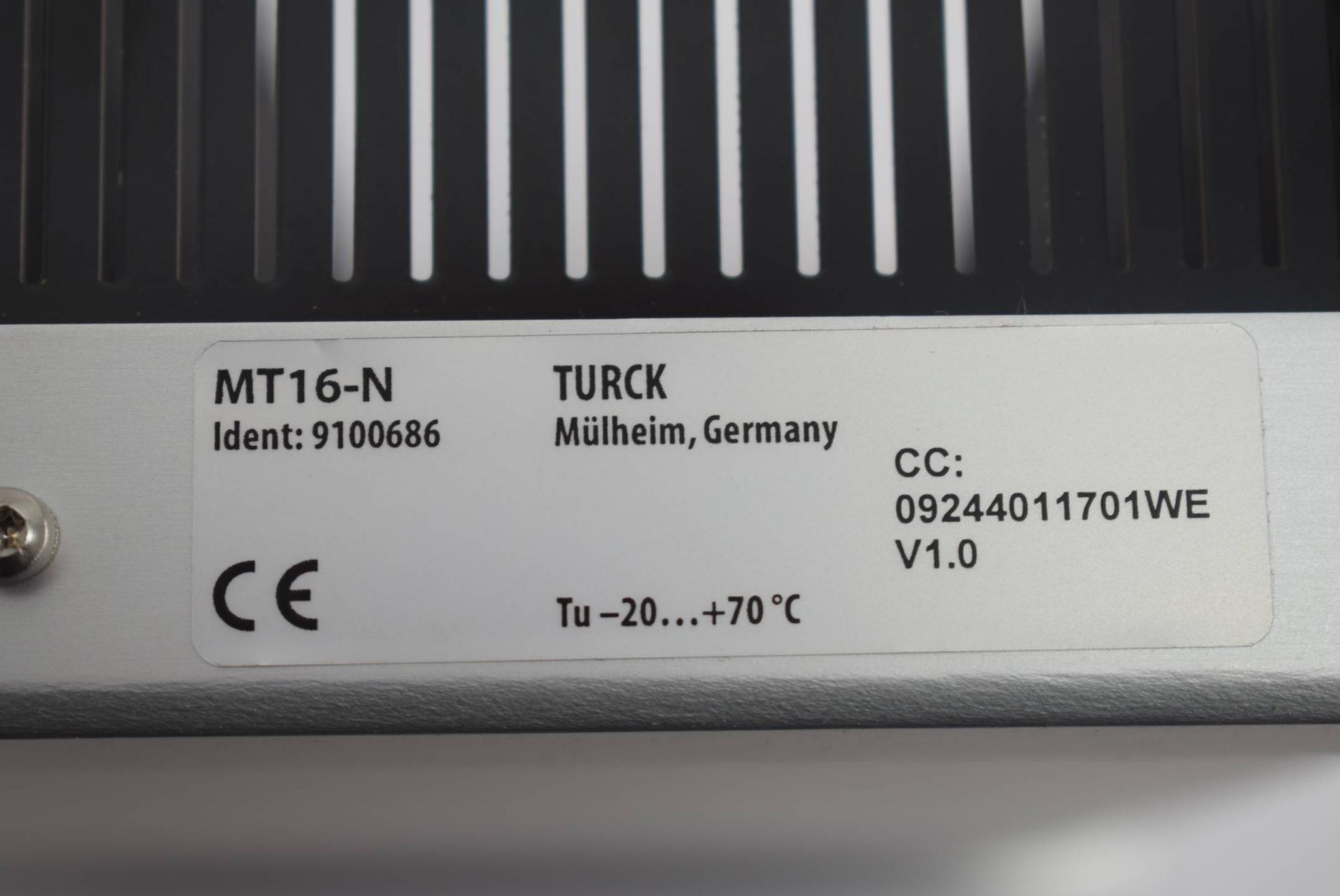 Produktfoto 3 von Turck Modulträger MT16-N 9100686