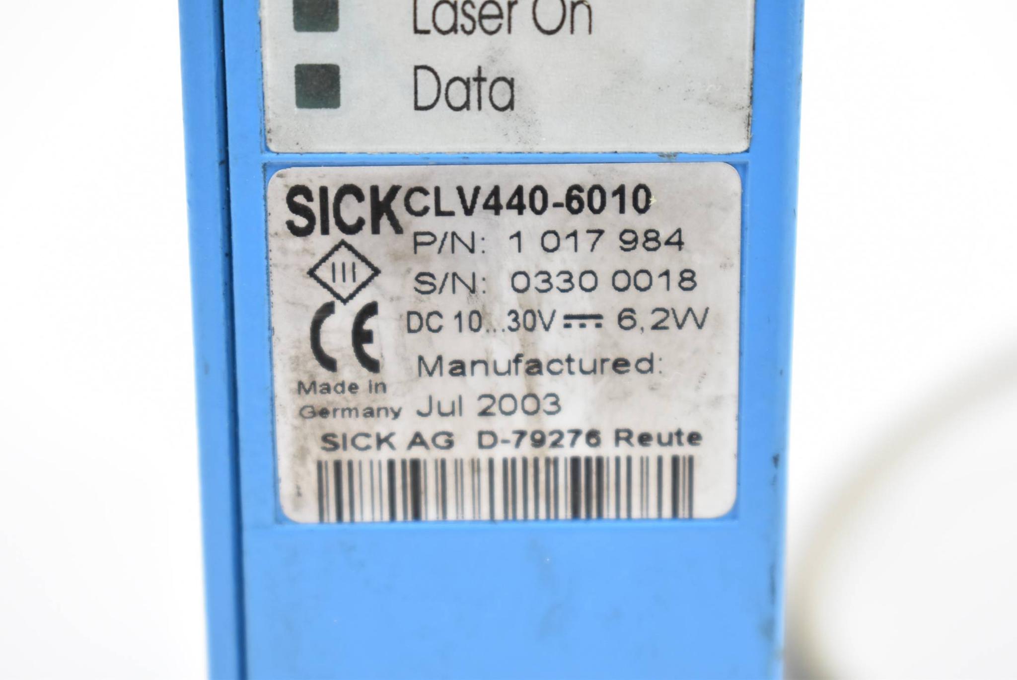 Produktfoto 2 von Sick Barcodescanner CLV440-6010 ( 1017984 )