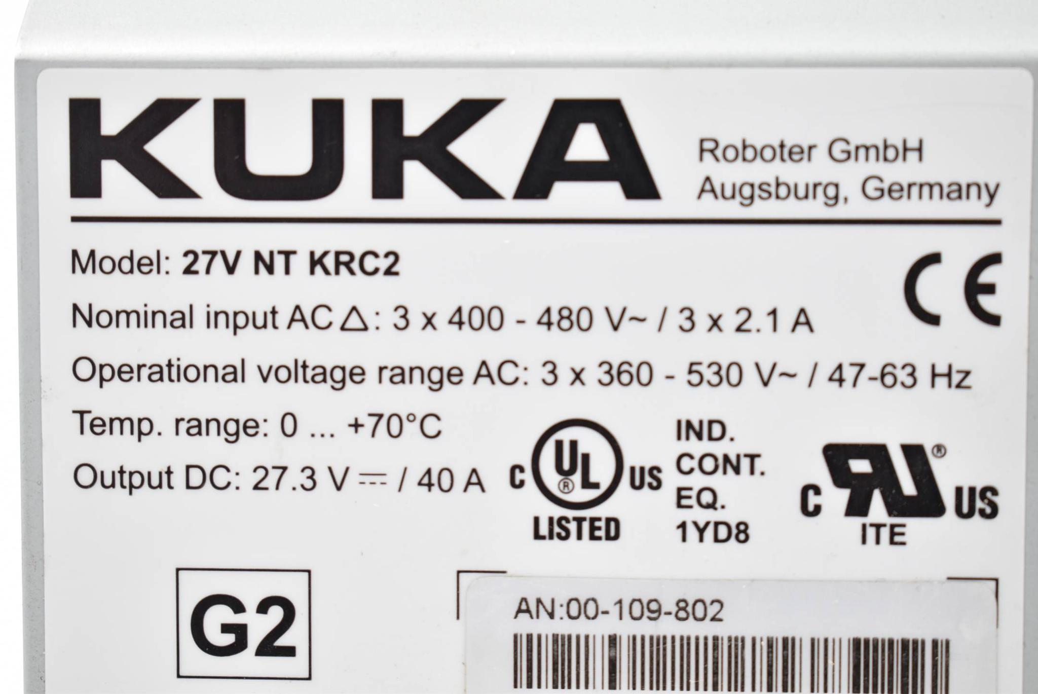 Produktfoto 2 von Kuka Netzteil 27V NT KRC2