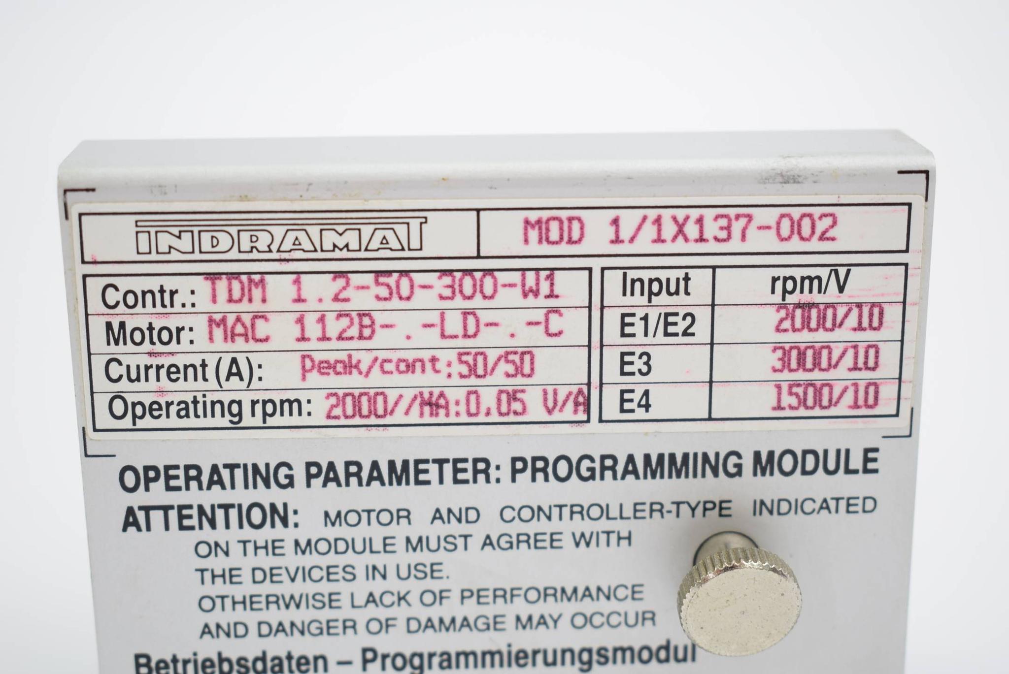 Produktfoto 2 von Indramat programmierbares modul Mod 1/1X137-002