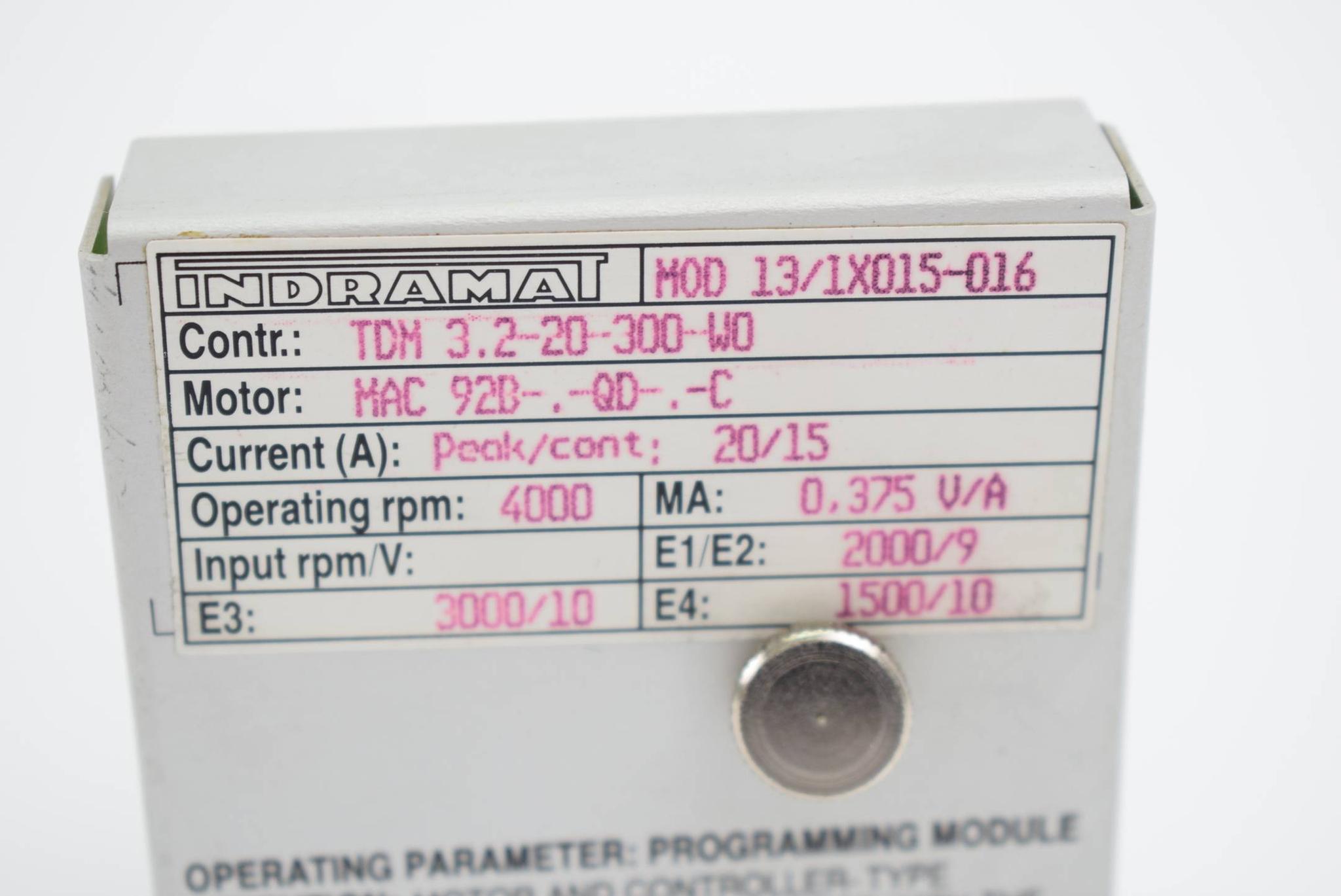 Produktfoto 2 von Indramat programmierbares Modul Mod 13/1X015-016