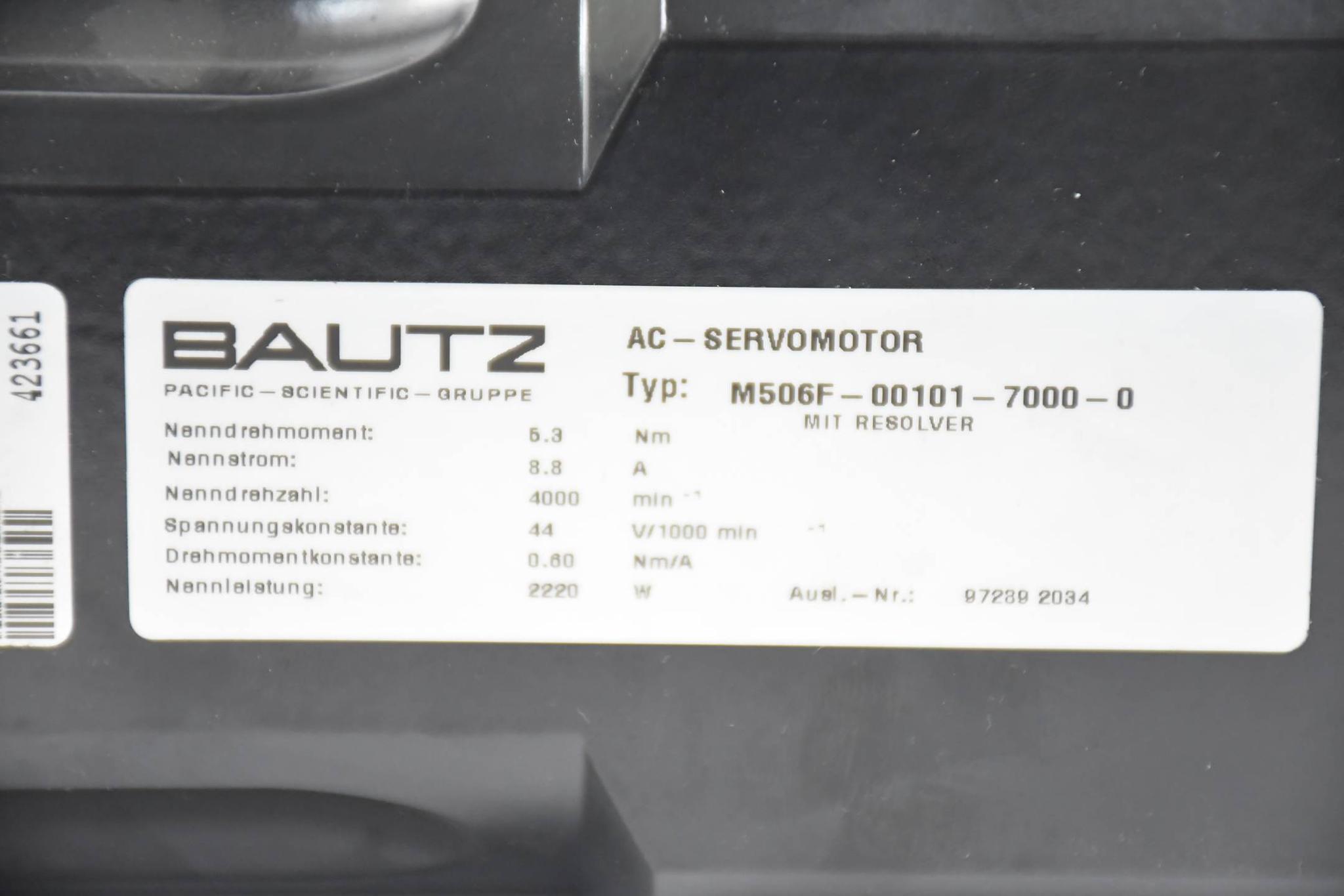 Produktfoto 3 von Bautz AC-Servomotor M506F-00101-7000-0