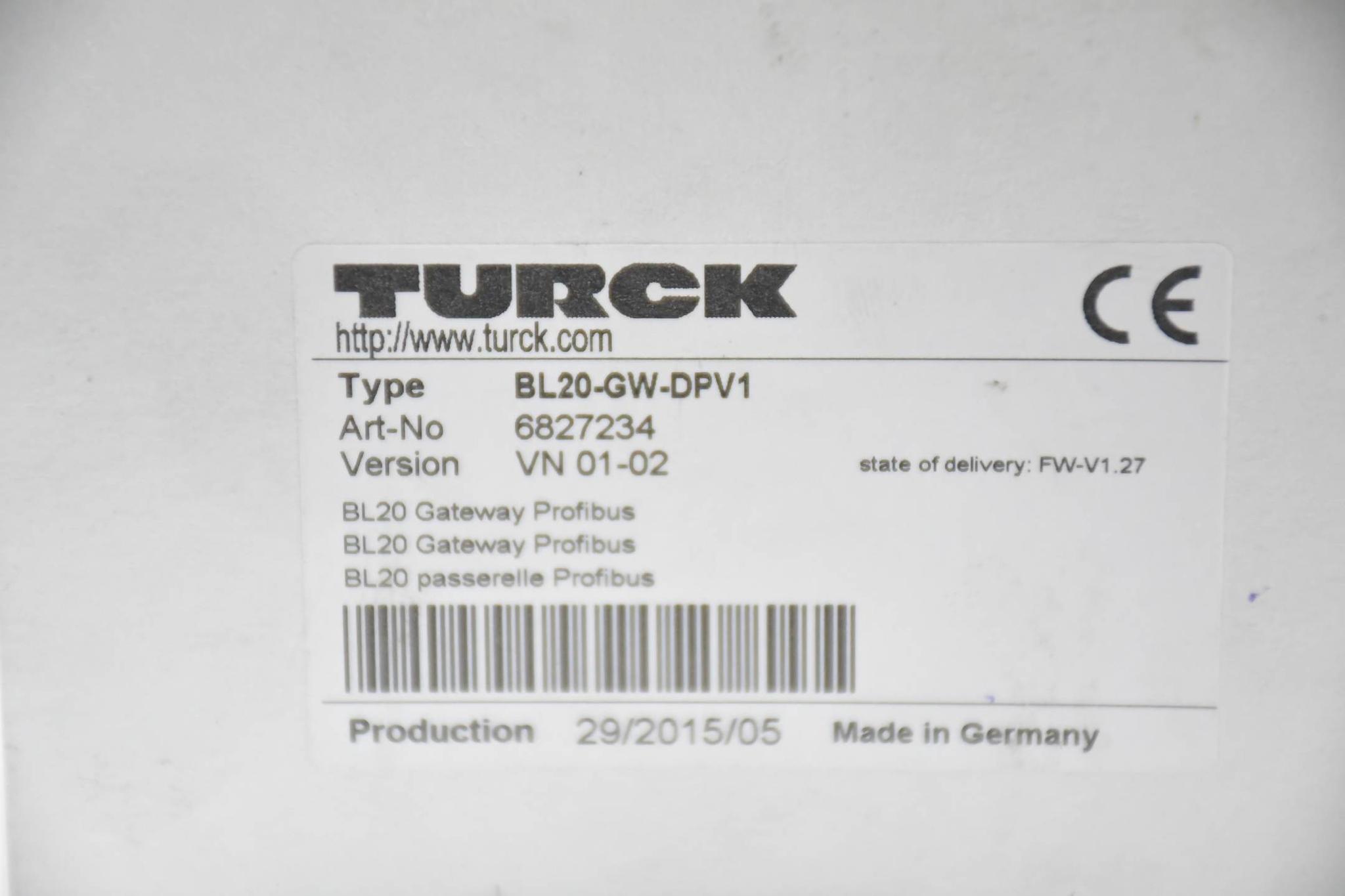 Produktfoto 3 von Turck Gateway für das BL20 I/O-System BL20-GW-DPV1 ( 6827234 )