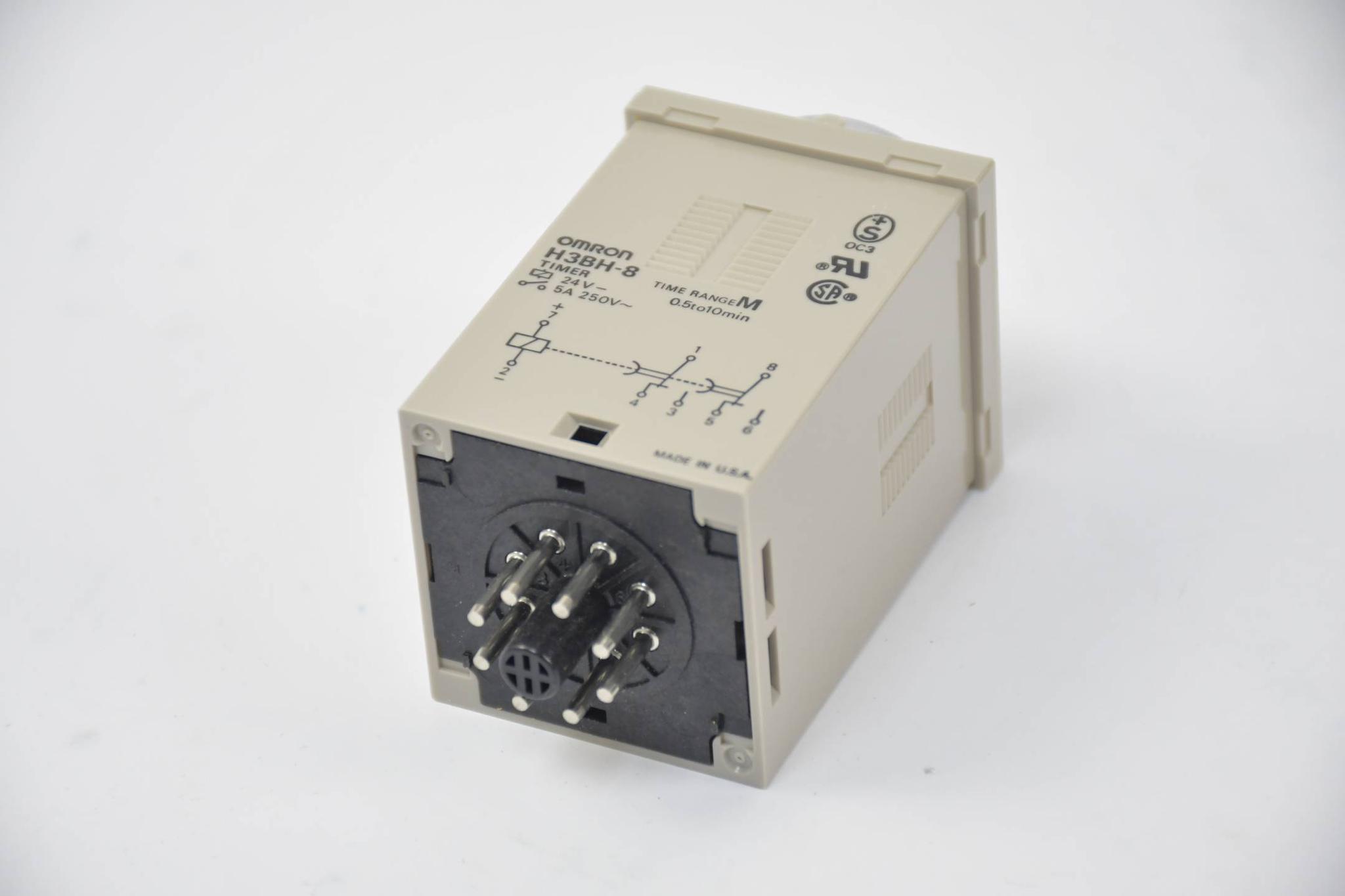 Omron Timer 0.5/1/5/10m 24 VDC ( H3BH-8 )( H3BH-8 DIN )