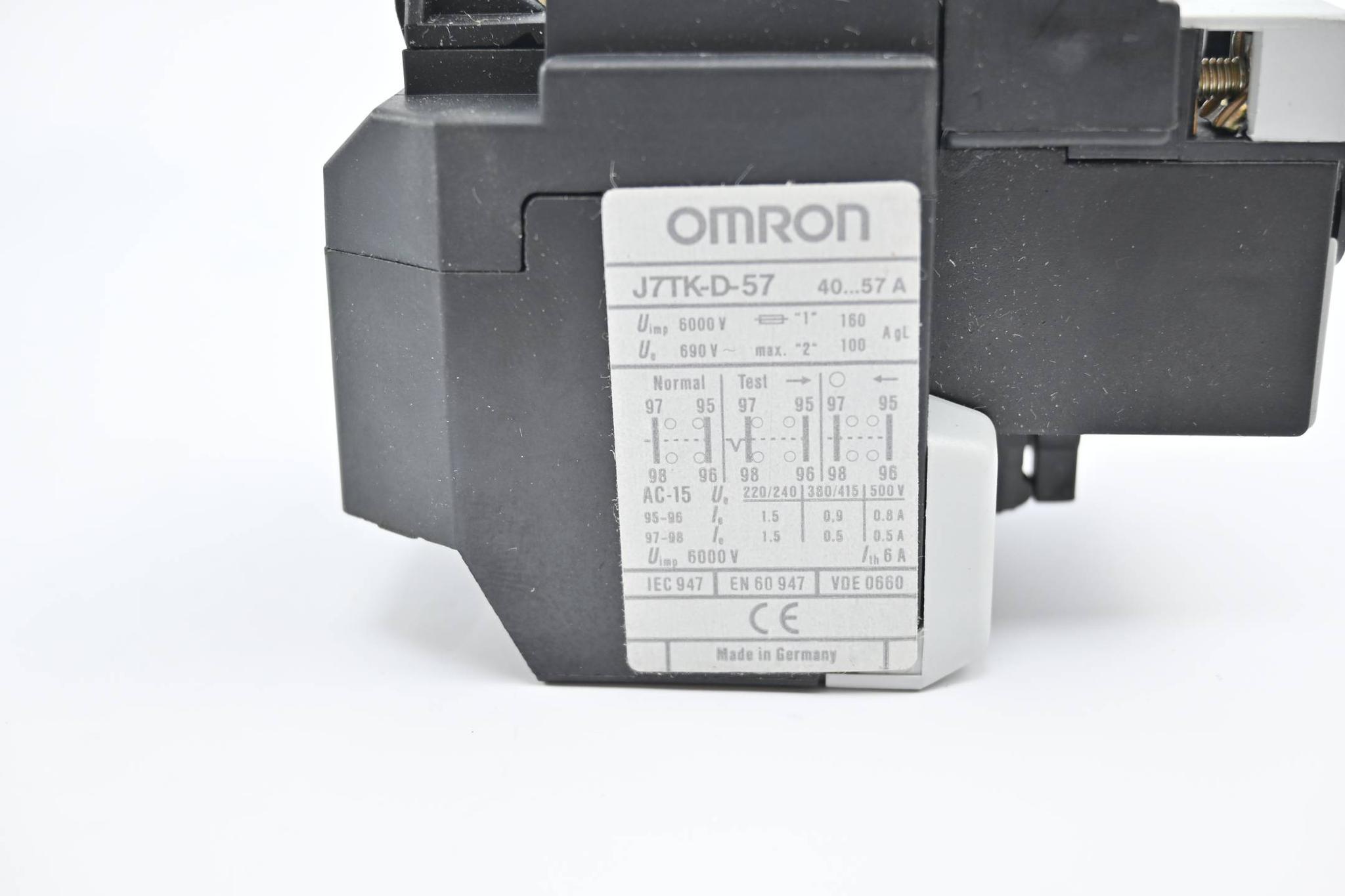 Produktfoto 3 von Omron Motorüberlastungsrelais J7TK-D-57