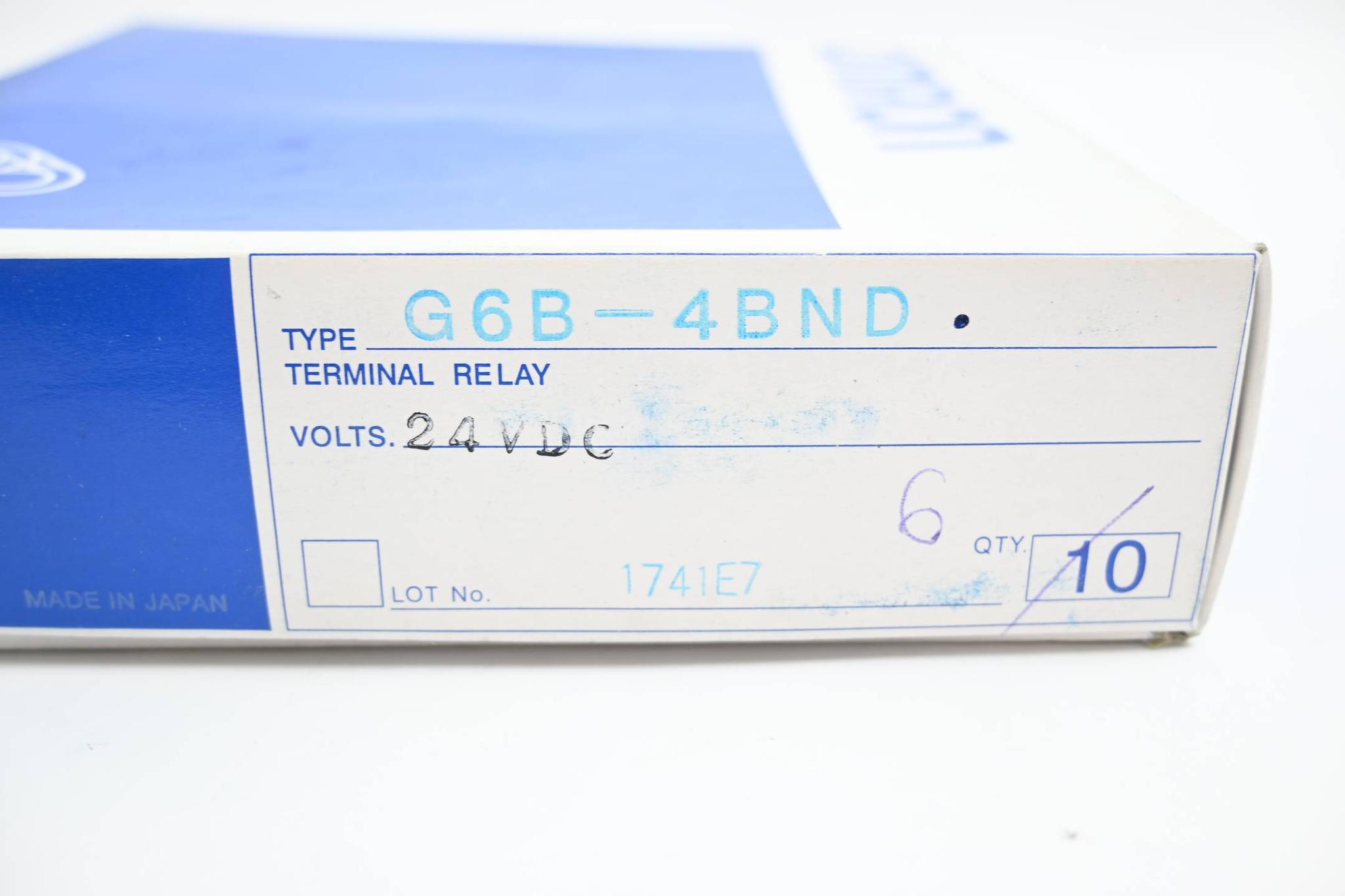 Produktfoto 3 von Omron 6 Stück Terminal Relais 24VDC ( G6B-4BND )