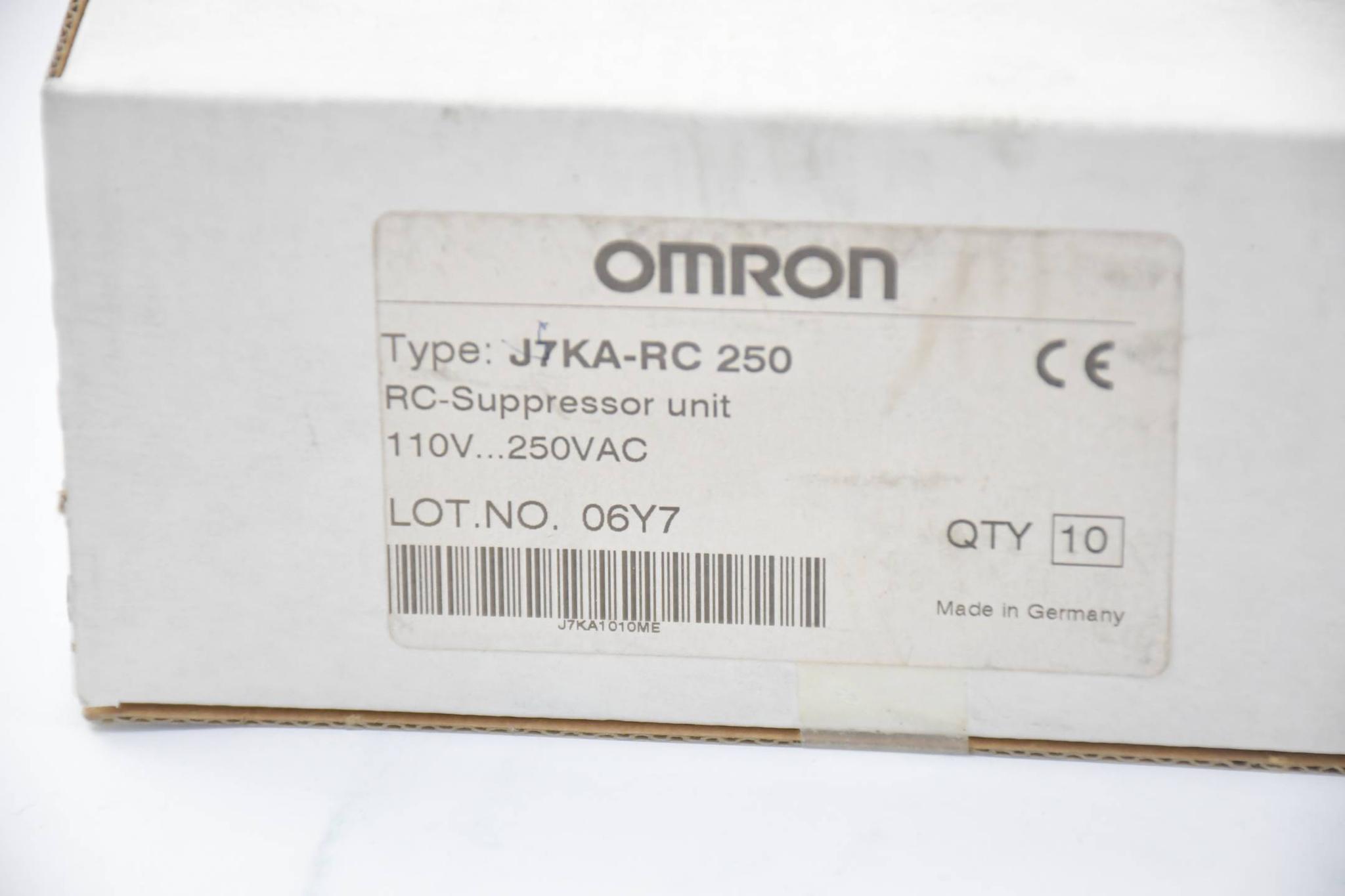 Produktfoto 1 von Omron RC-Suppressor unit 110V...250VAC ( J7KA-RC250 ) 10 Stück