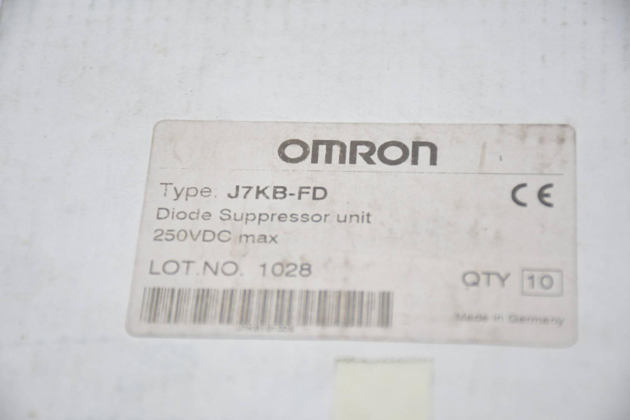 Produktfoto 1 von Omron Diode Suppressor unit 250VDC max ( J7KB-FD ) 10 Stück