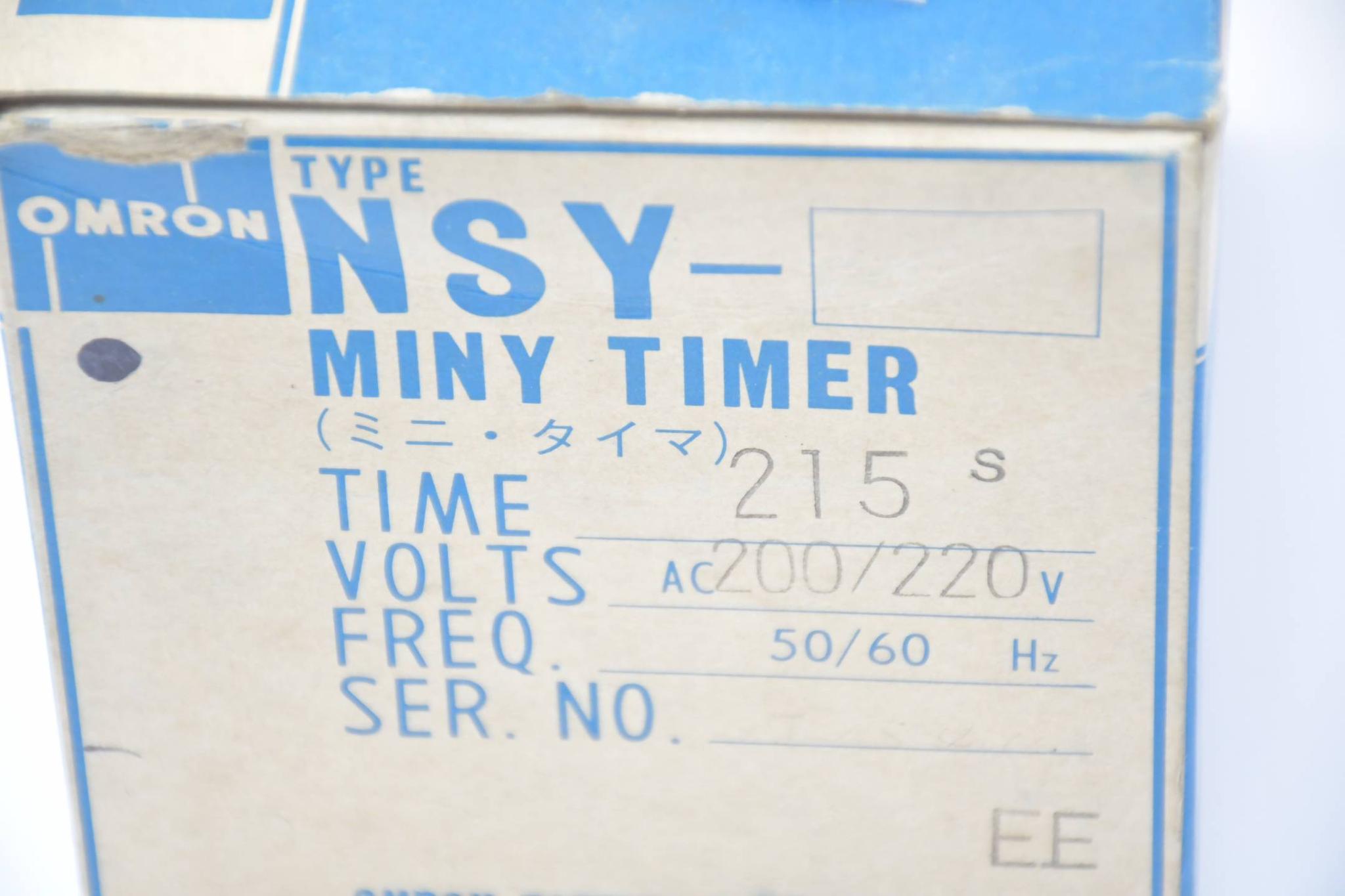 Produktfoto 2 von Omron Miny Timer 215 S / AC200 / 220V ( NSY )