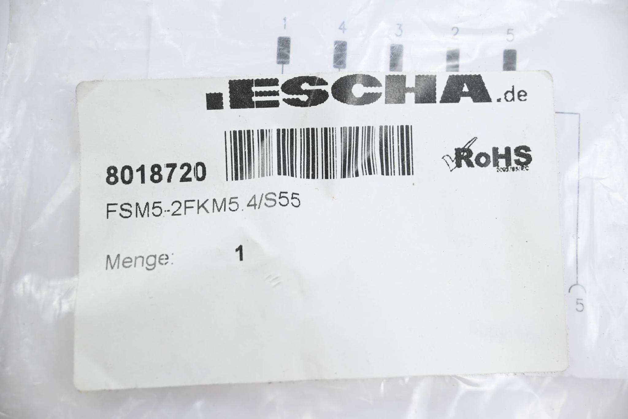 Produktfoto 2 von Escha Y-Verteiler FSM5-2FKM5.4/S55 ( 8018720 )