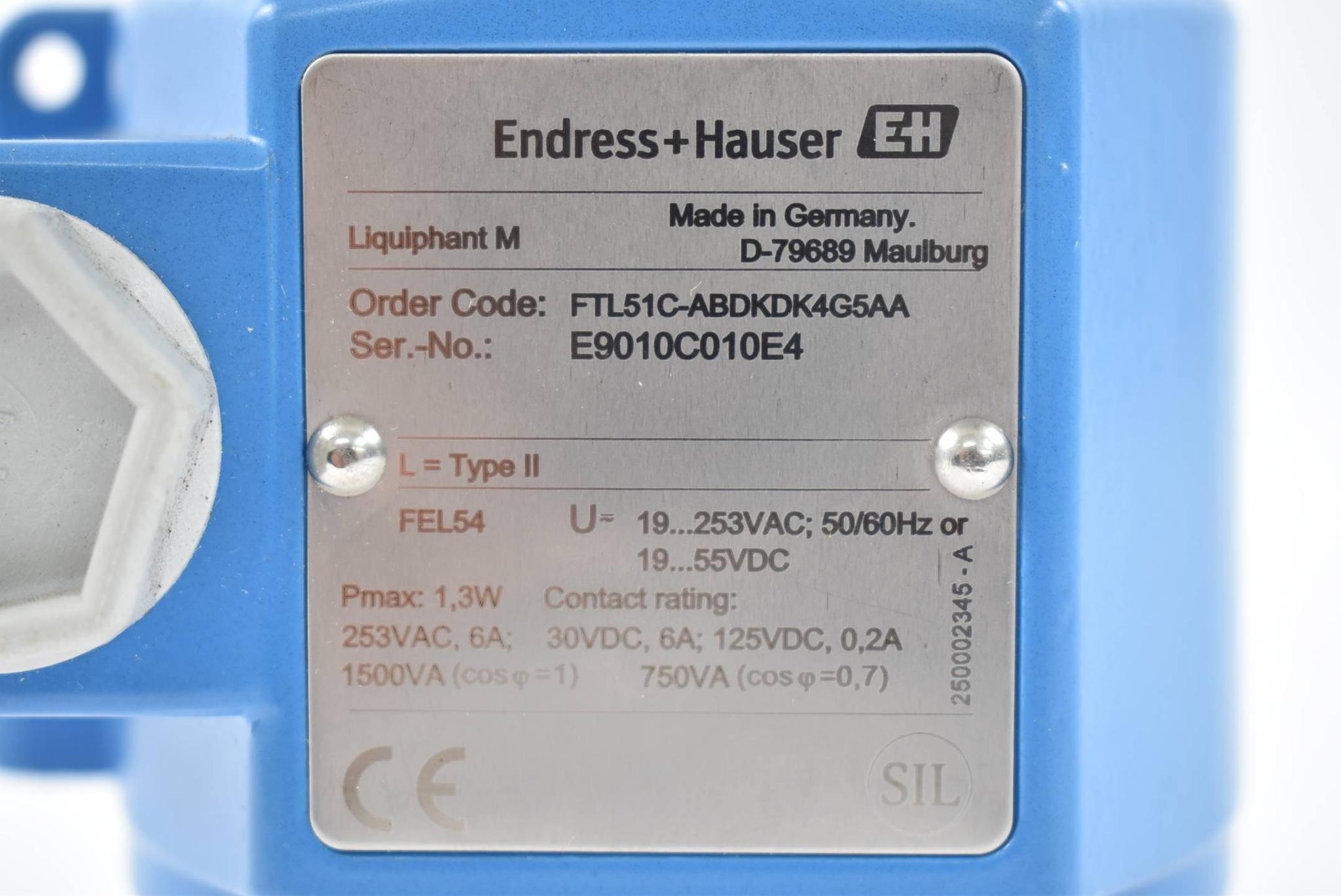 Produktfoto 3 von Endress+Hauser Liquiphant FTL51C-ABDKDK4G5AA ( 19-253VAC 50-60Hz 19-55VDC )