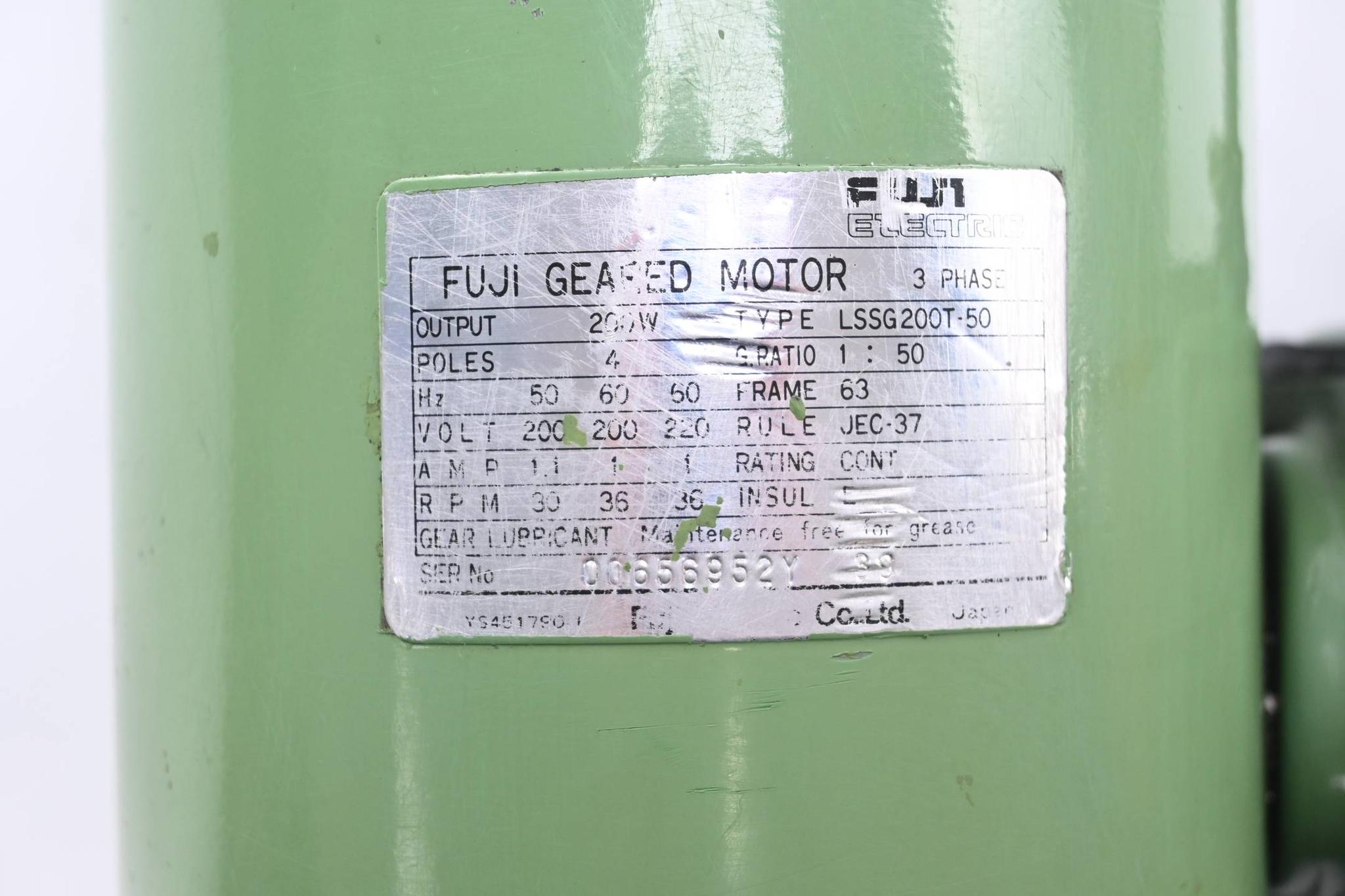 Produktfoto 3 von Fuji Electric 3~ Motor 200W ( LSSG200T-50 )