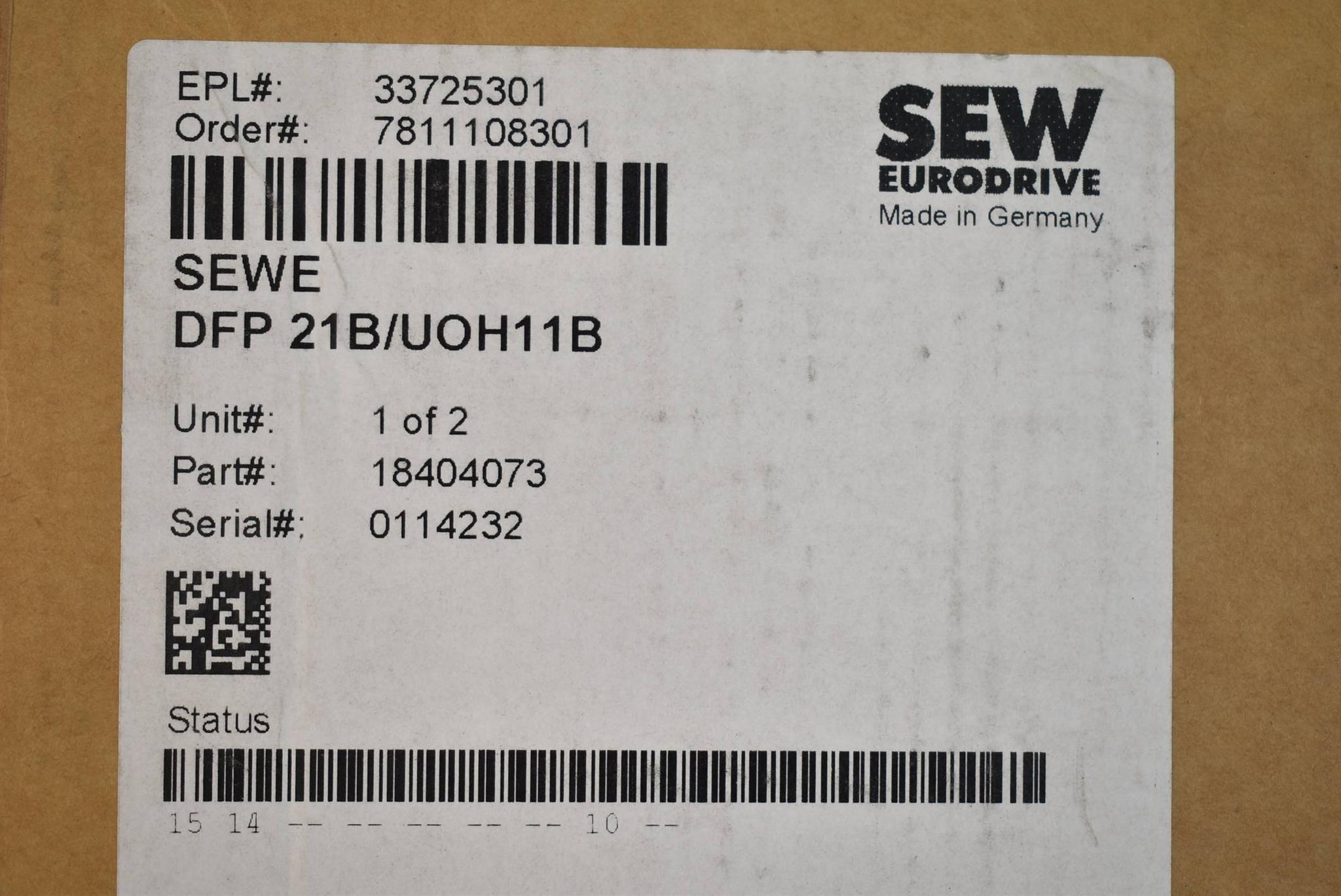 Produktfoto 2 von SEW eurodrive Gateway DFP 21B/UOH11B ( 24VDC 0,3A )