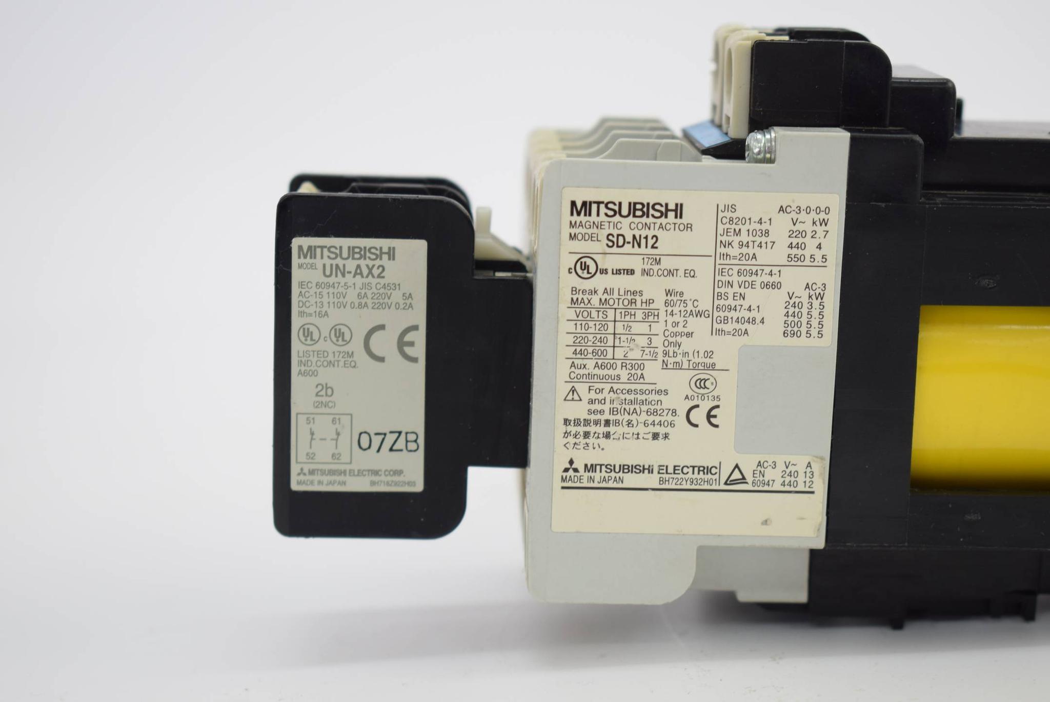 Produktfoto 4 von Mitsubishi Magnetic Contactor SD-N12 inkl. UN-AX2