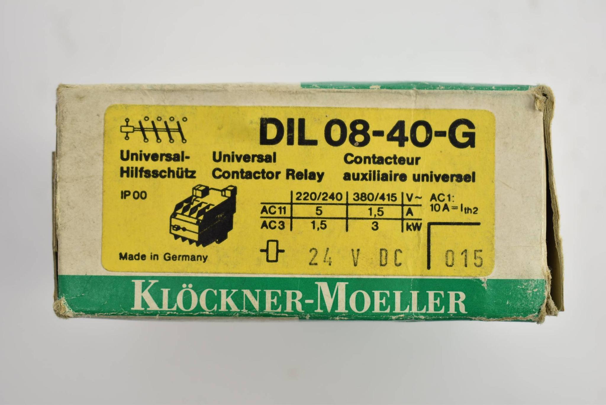 Produktfoto 4 von Klöclner-Möller Hilfsschütz 24 VDC DIL 08-40-G