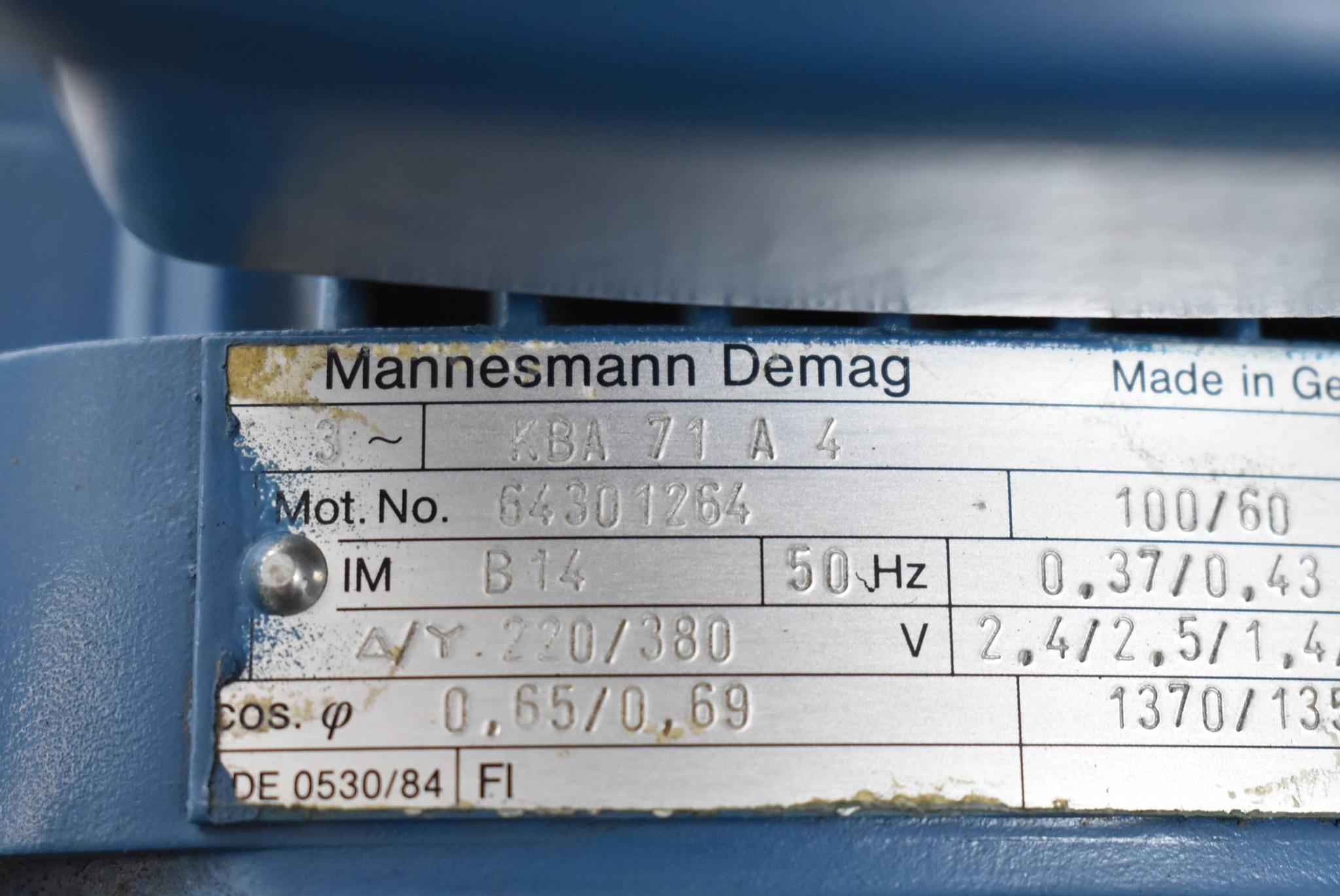 Produktfoto 2 von Mannesmann Demag Motor KBA 71 A 4 + S036 -H 71-1 ( KBA71A4 + S036-H71-1 )