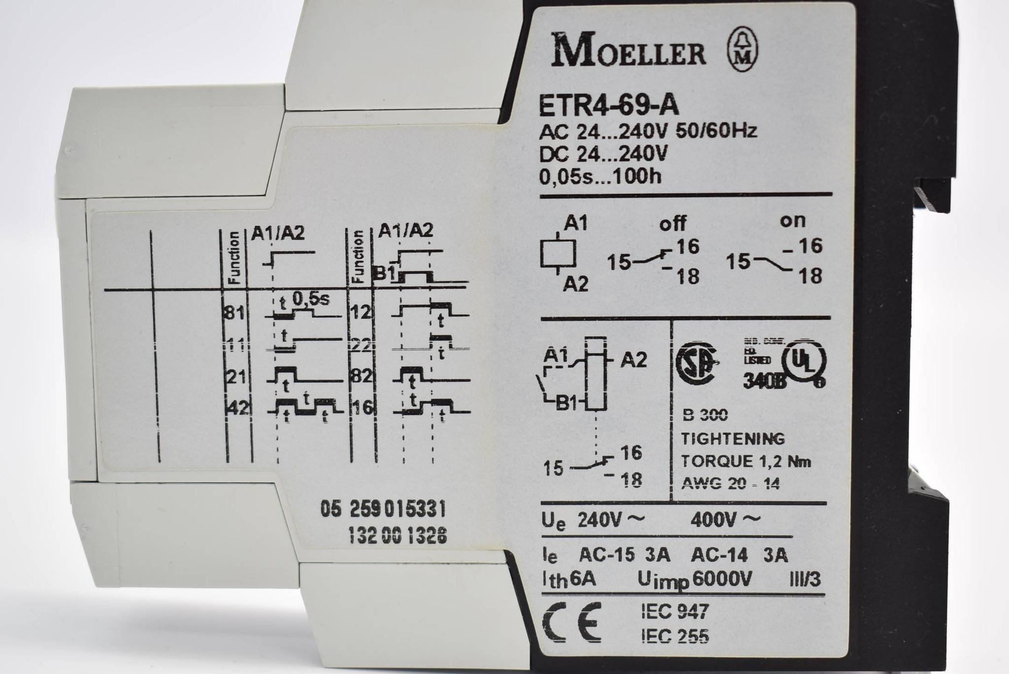 Produktfoto 2 von Moeller Elektronisches Zeitrelais ETR4-69-A