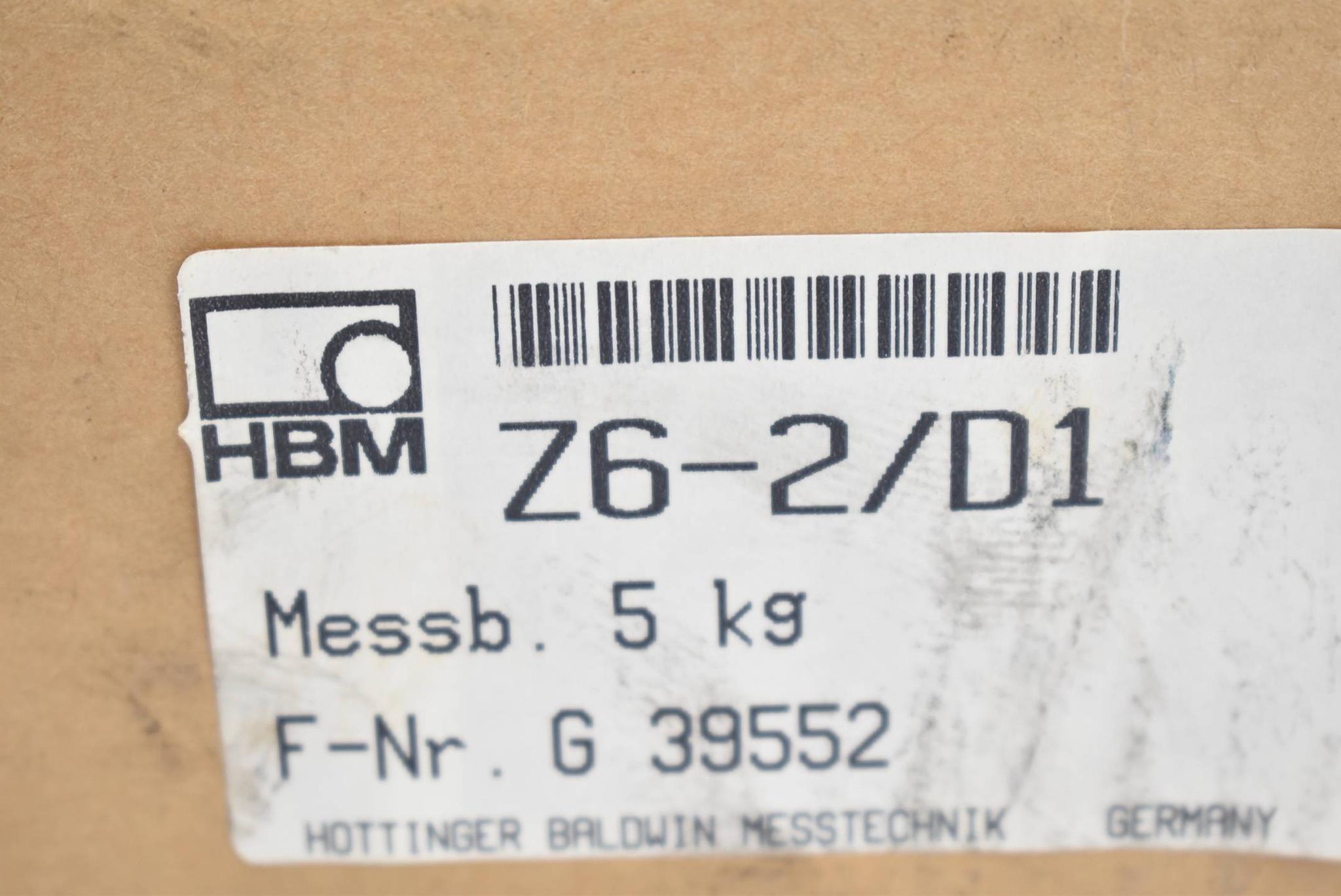 Produktfoto 2 von HBM Wägezelle Z6-2/D1