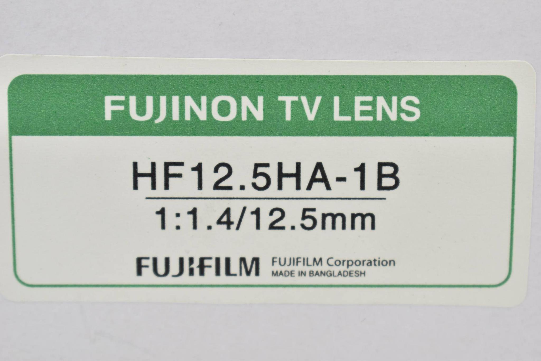 Produktfoto 2 von Fujinon TV Lens Objektiv 1:1,4 / 12,5 mm HF12.5HA-1B