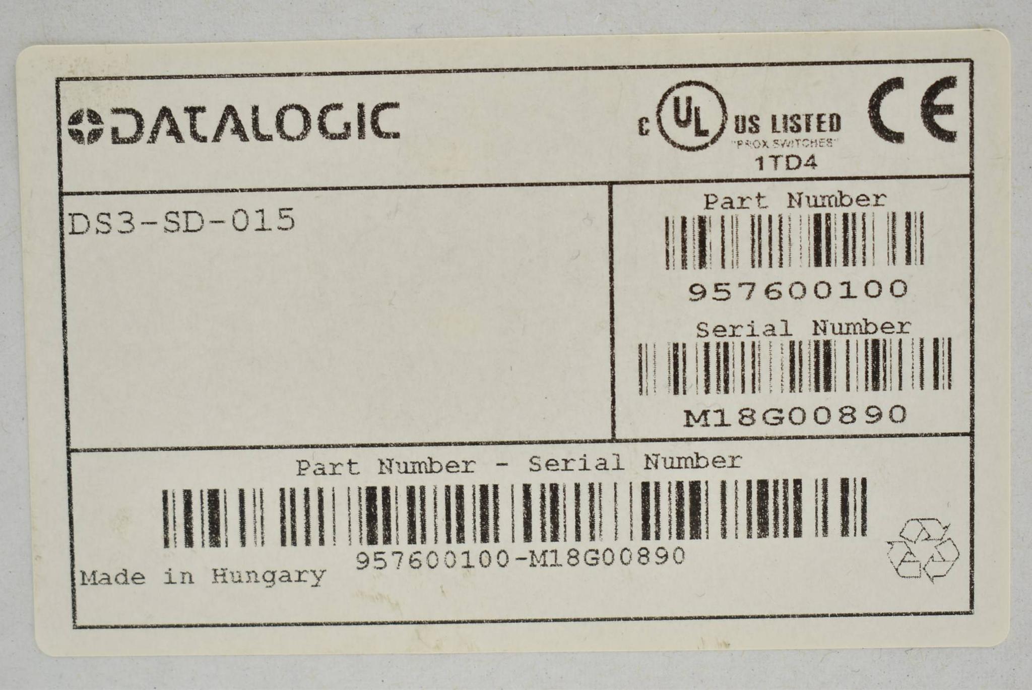 Produktfoto 2 von Datalogic Lichtgitter DS3-SD-015