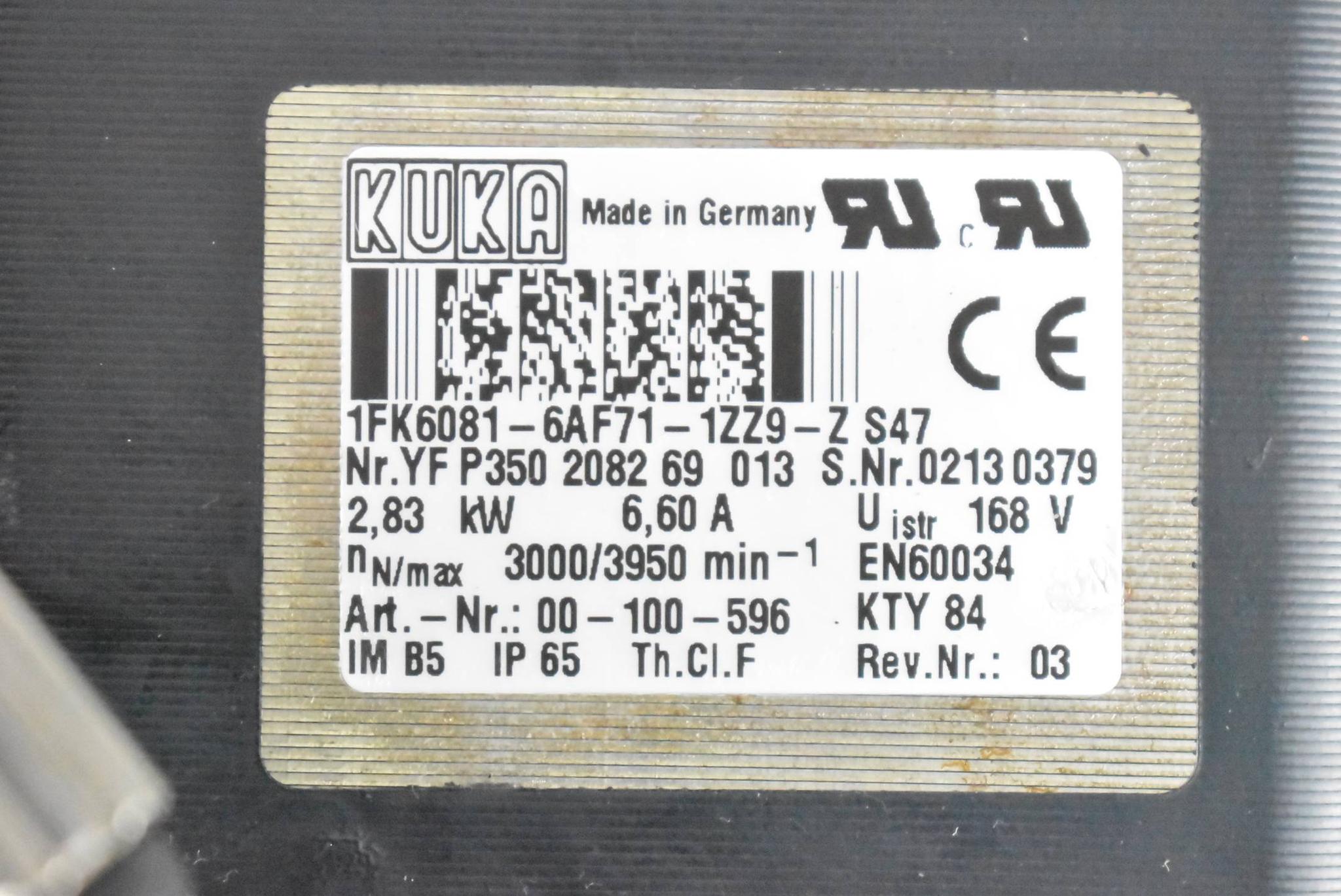 Produktfoto 4 von KUKA Servomotor 1FK6081-6AF71-1ZZ9-Z S47 ( 1FK60816AF711ZZ9ZS47 )