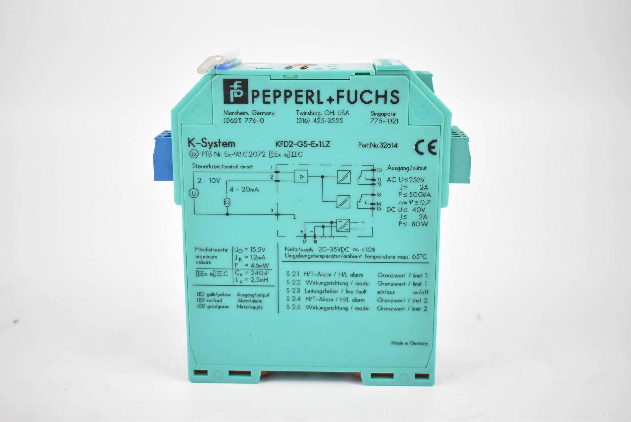 Produktfoto 2 von Pepperl+Fuchs Grenzwertschalter K-System KFD2-GS-Ex1.LZ ( 32614 )