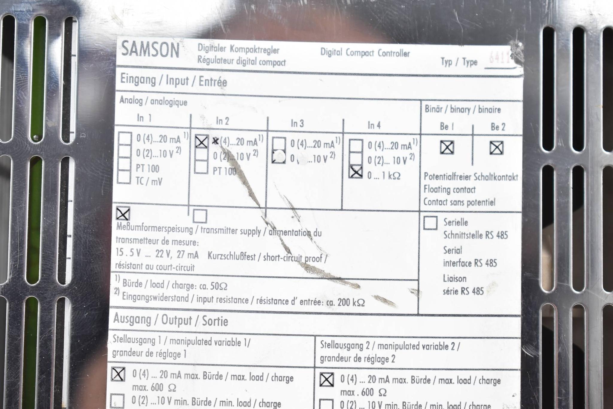 Produktfoto 2 von Samson 6411 Kompaktregler Controller 230VAC ( 0202091000 )