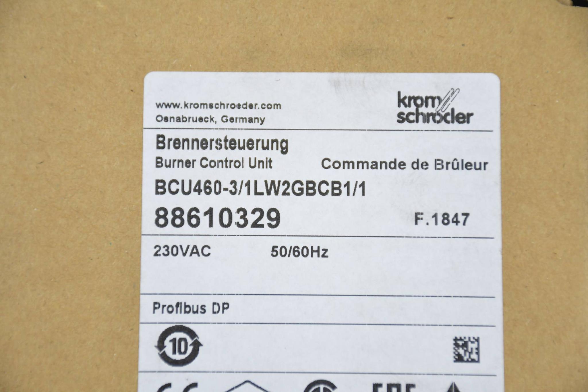 Produktfoto 3 von Krom Schröder Brennersteuerung BCU460-3/1LW2GBCB1/1 ( 88610329 )