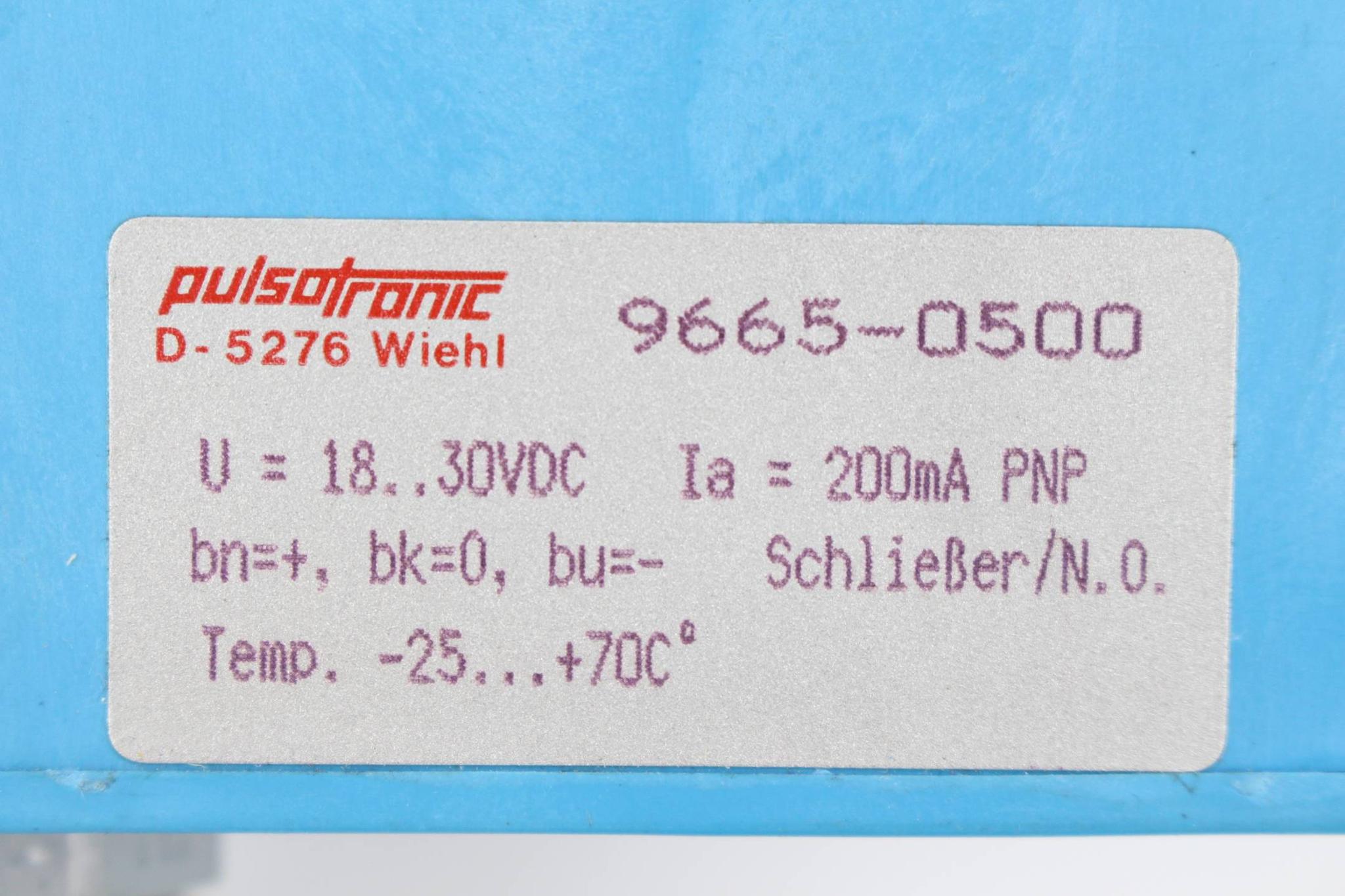 Produktfoto 1 von Pulsotronic Näherungsschalter 18-30VDC 200mA 9665-0500