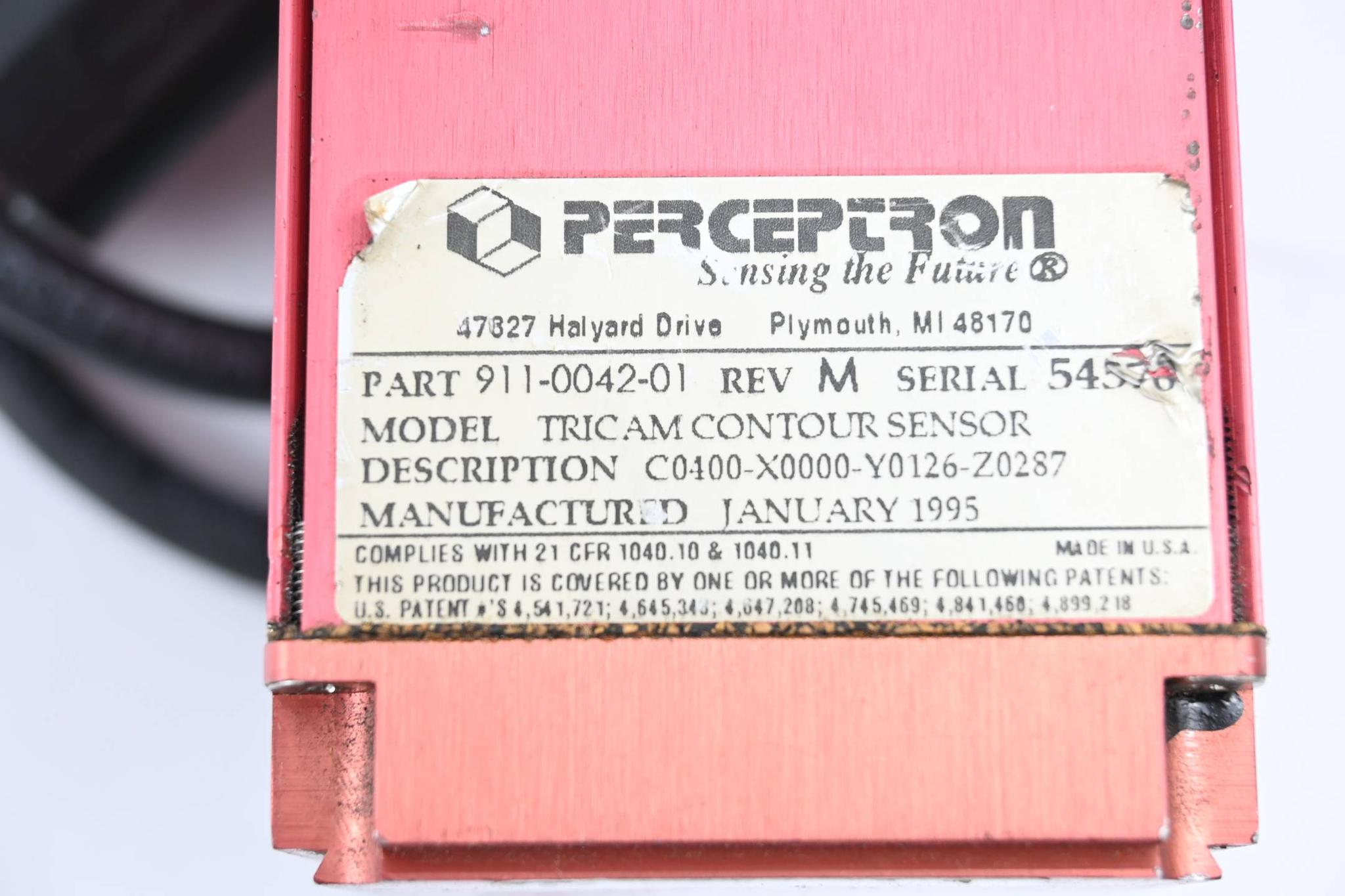 Produktfoto 2 von Perceptron Tricam Contour Sensor 911-0042-01 Rev. M