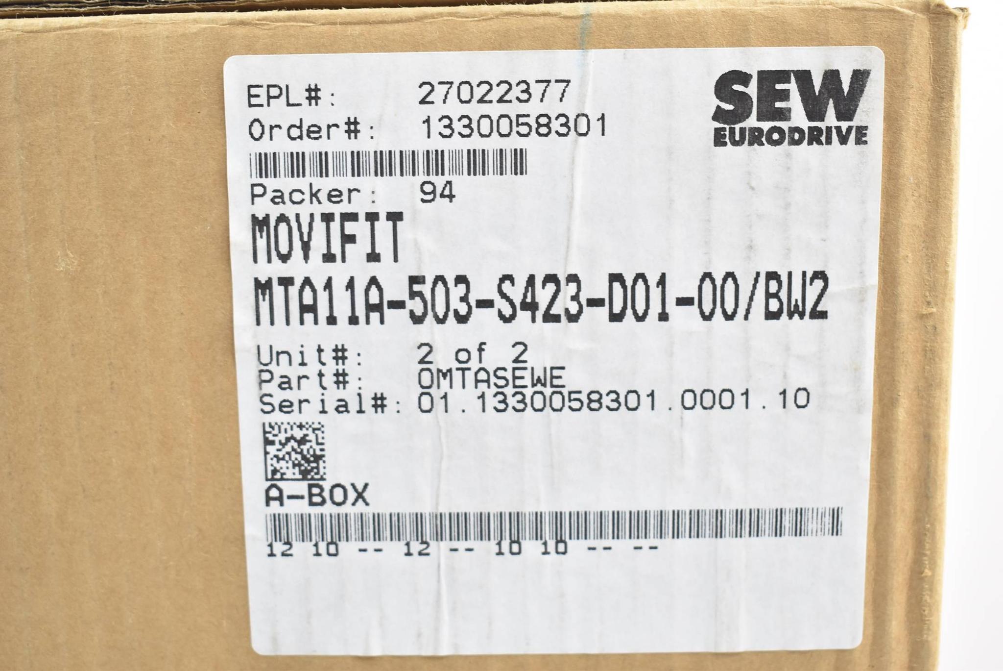 Produktfoto 4 von SEW Eurodrive Movifit Anschlussbox MTA11A-503-S423-D01-00/BW2