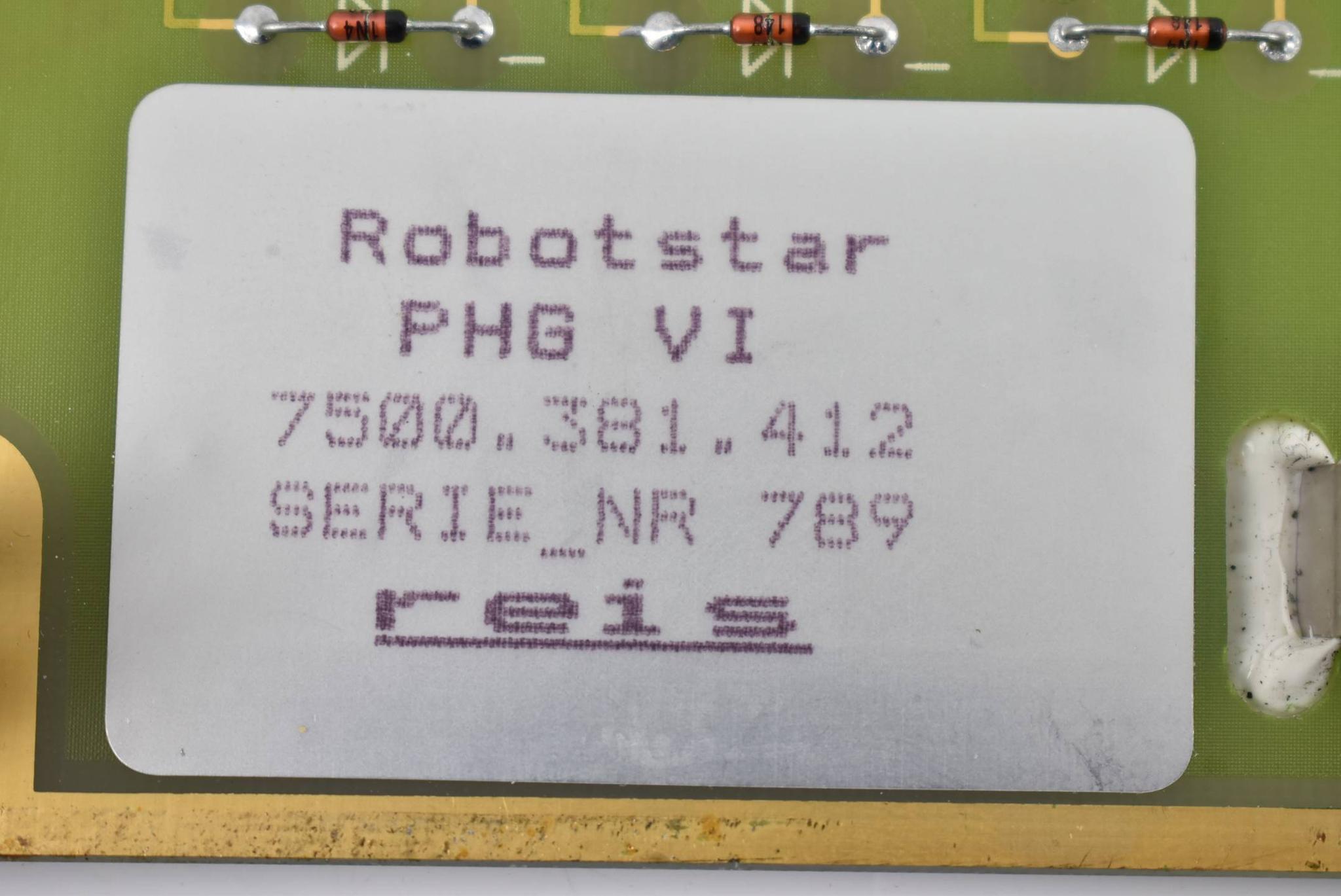 Produktfoto 2 von Reis für Robotstar PHG VI Front + Membrane ( 7500.381.412 )