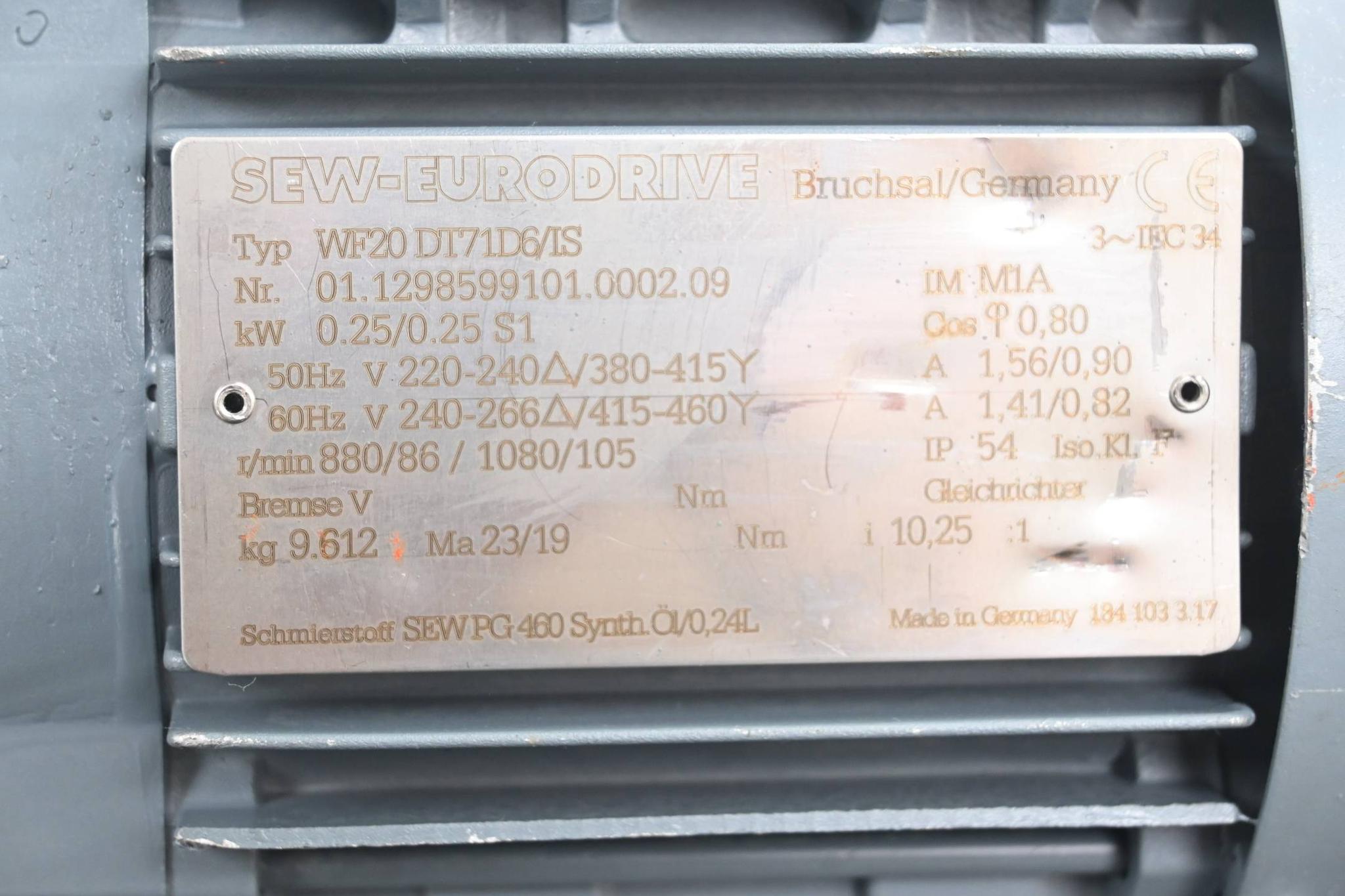 Produktfoto 3 von SEW Eurodrive Getriebemotor WF20DT71D6/IS ( WF20 DT71D6/IS )