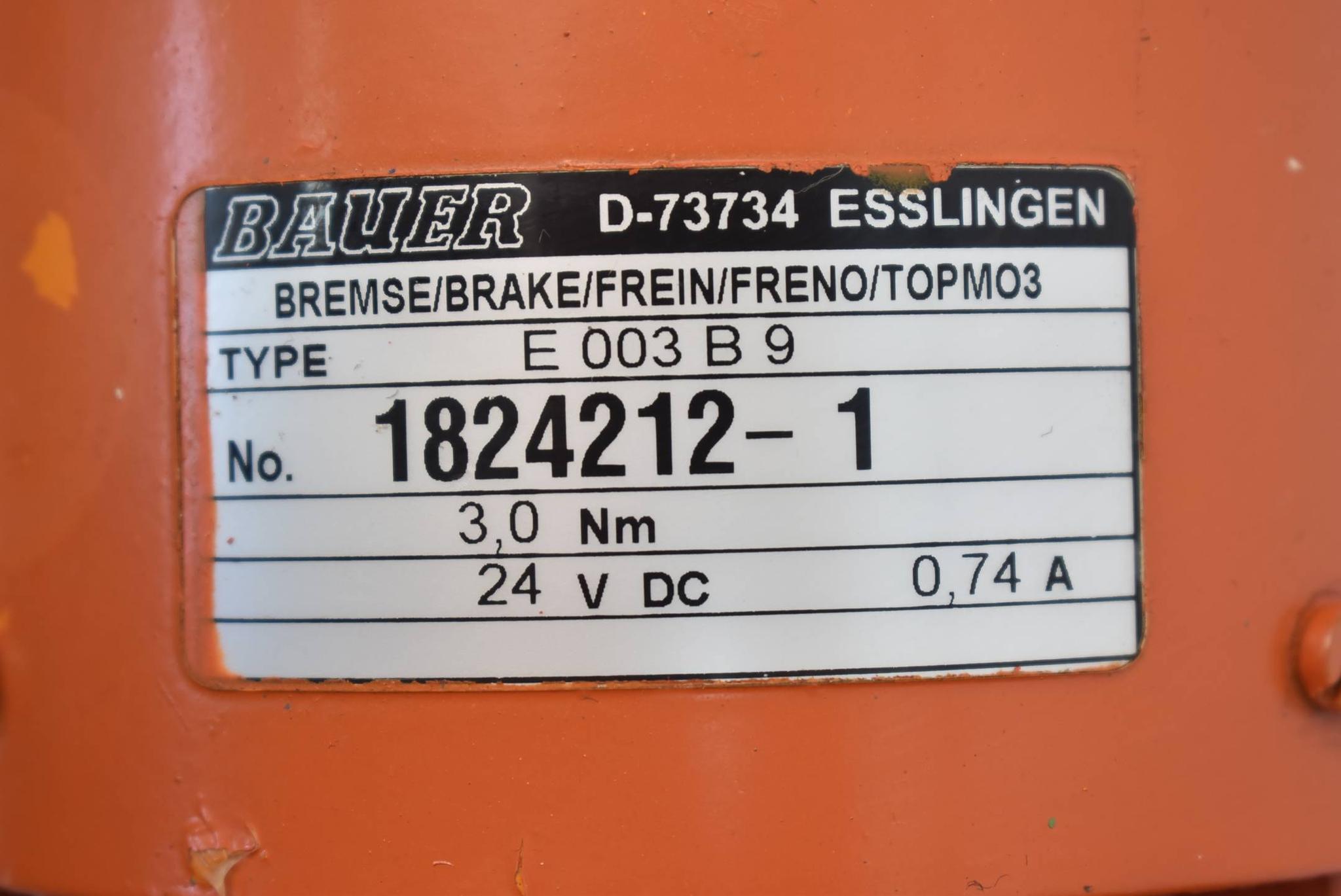 Produktfoto 4 von Bauer Getriebemotor BS03-74V/D06LA4-K/E003B9 ( 1824212-1 ) + E 003 B 9