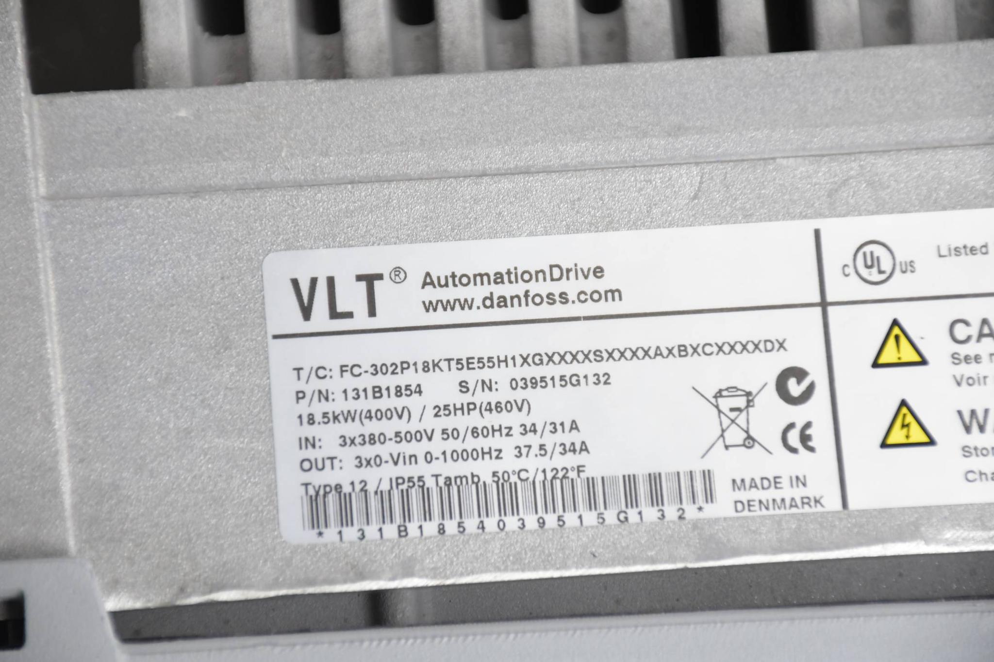 Produktfoto 2 von Danfoss VLT® Drive FC-302 FC-302P18KT5E55H1XGXXXXSXXXXAXBXCXXXXDX ( 131B1854 )