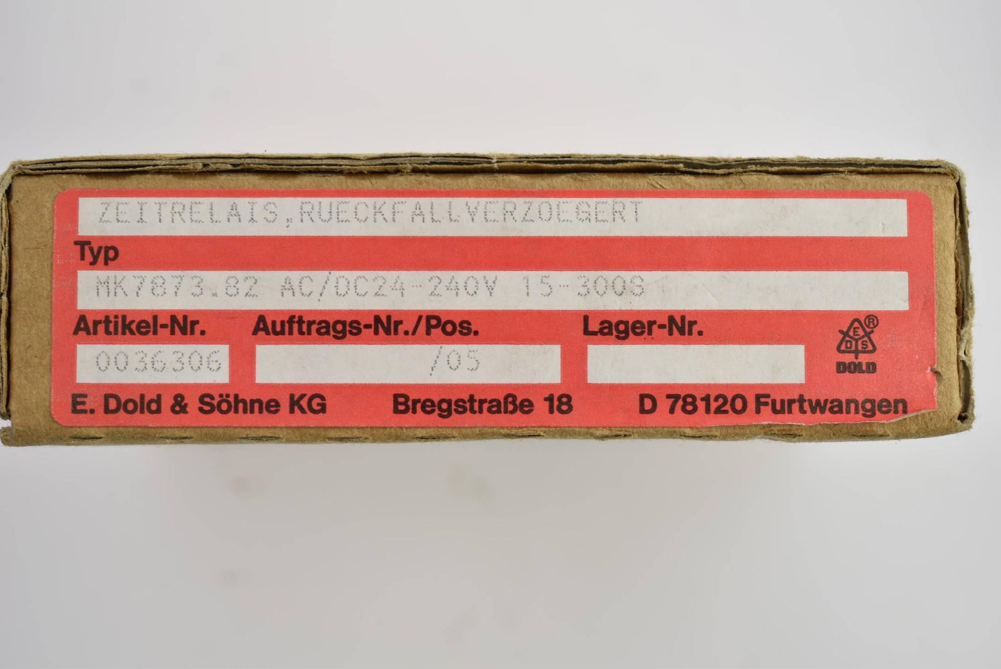 Produktfoto 4 von E.Dold u. Söhne KG Zeitrelais Rückfallverzögert MK 7873.82