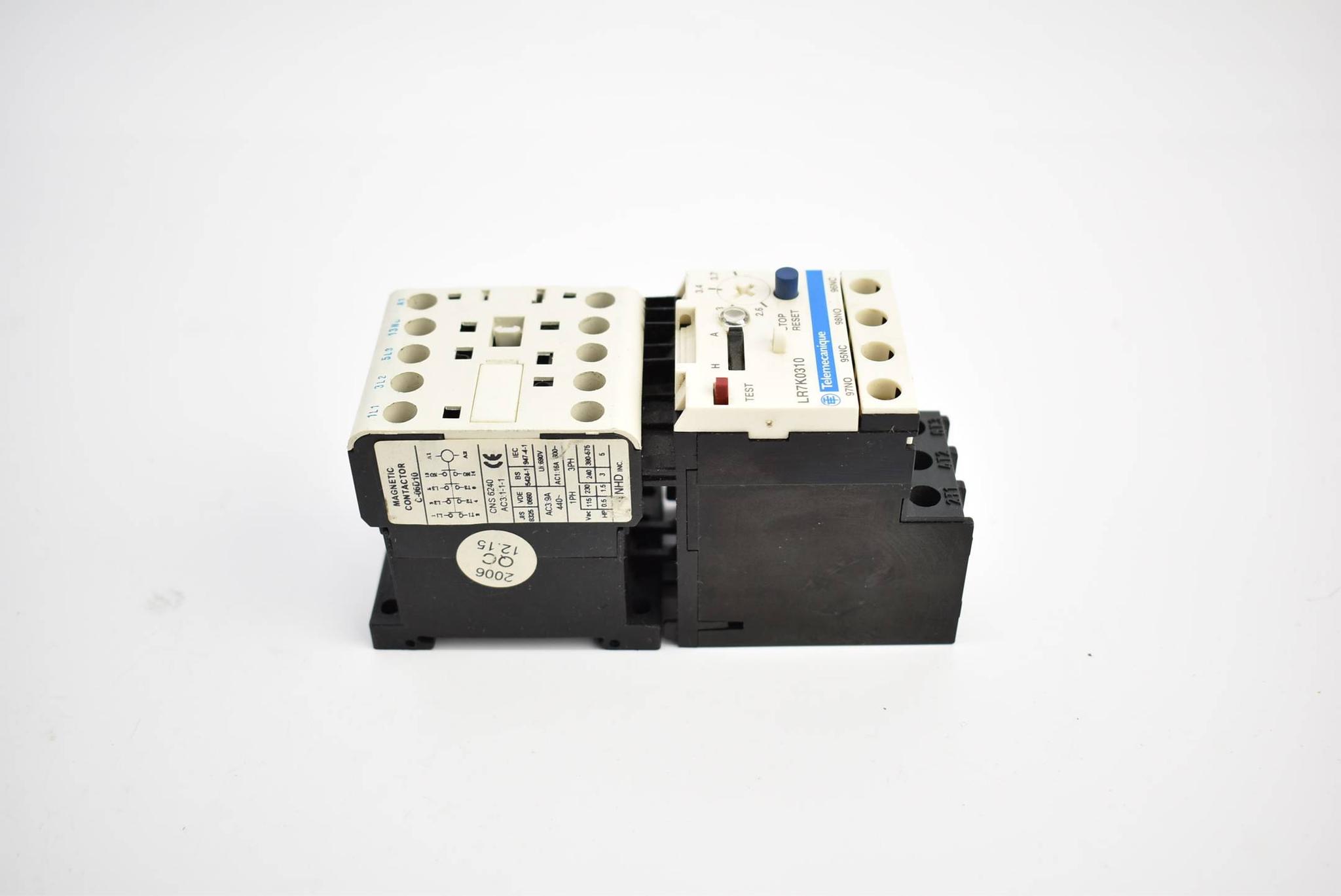 Produktfoto 1 von Telemecanique Motorschutzrelais LR7K0310 inkl. Magnetic Contactor C-06D10