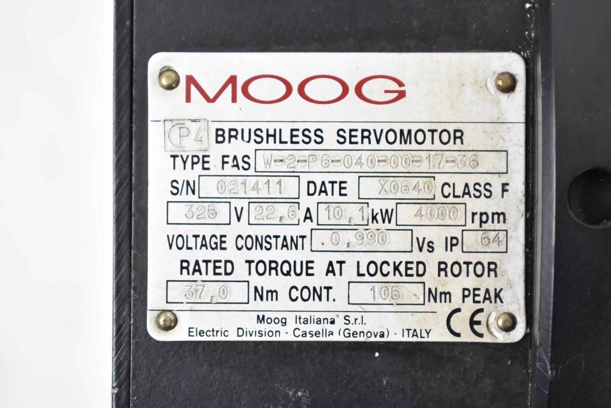 Produktfoto 3 von Moog Brushless Servomotor W-2-P6-040-00-17-36 ( W2P6040001736 )