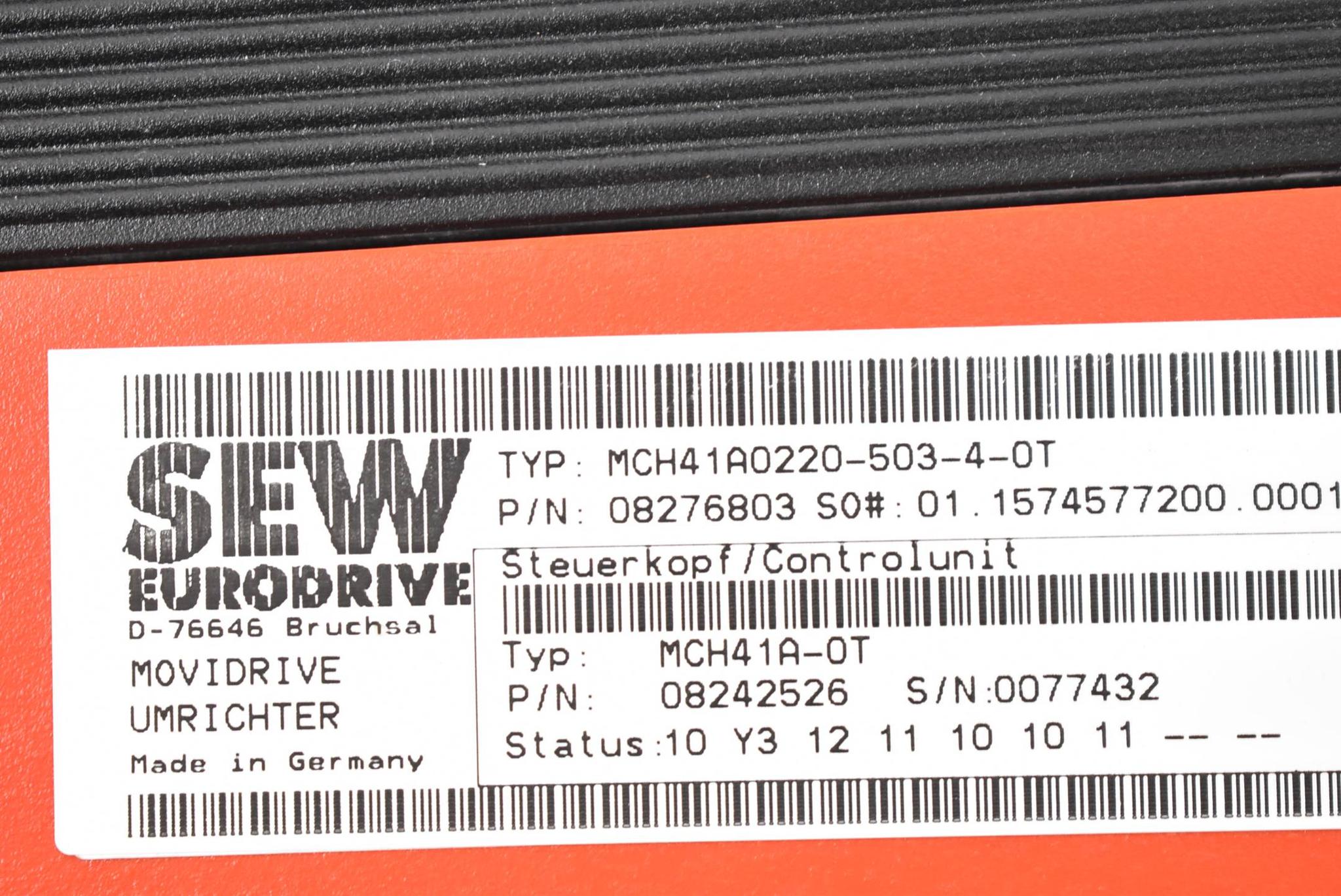 Produktfoto 3 von SEW Eurodrive Movidrive MCH41A0220-503-4-0T + MDX60A0220503-4-00 ( 08276803 )