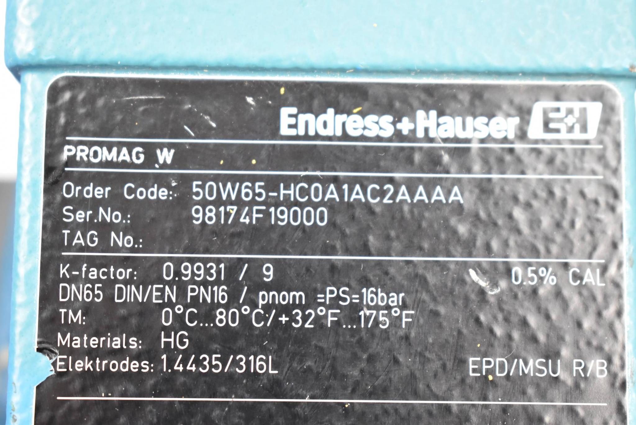 Produktfoto 2 von Endress + Hauser Promag W 50W65-HC0A1AC2AAAA