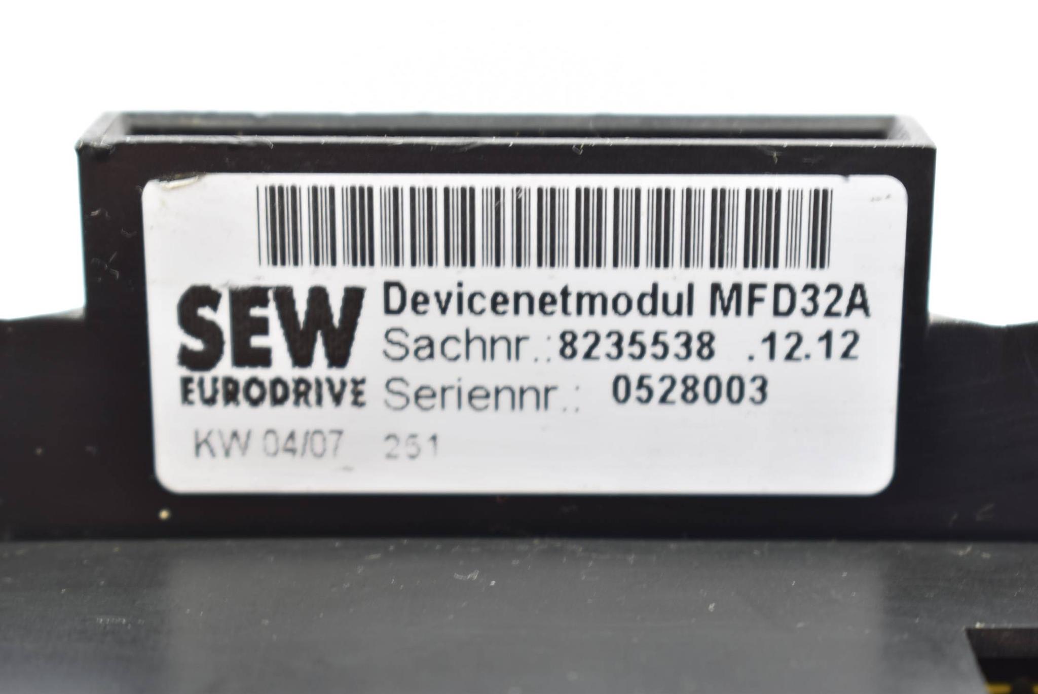 Produktfoto 2 von SEW Eurodrive Profibusmodul MFD32A ( 8235538.12.12 )