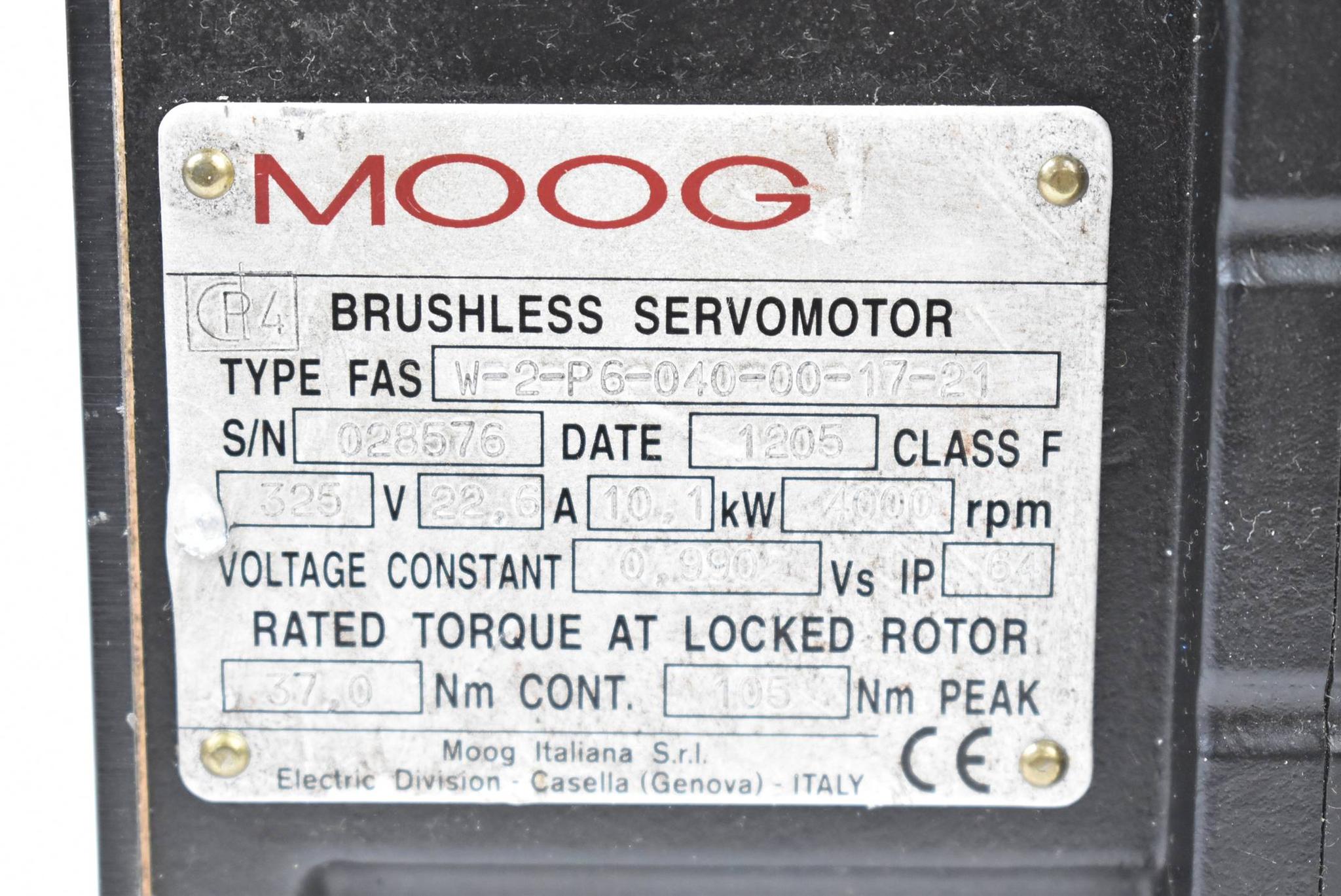 Produktfoto 2 von Moog Servomotor W-2-P6-040-00-17-11