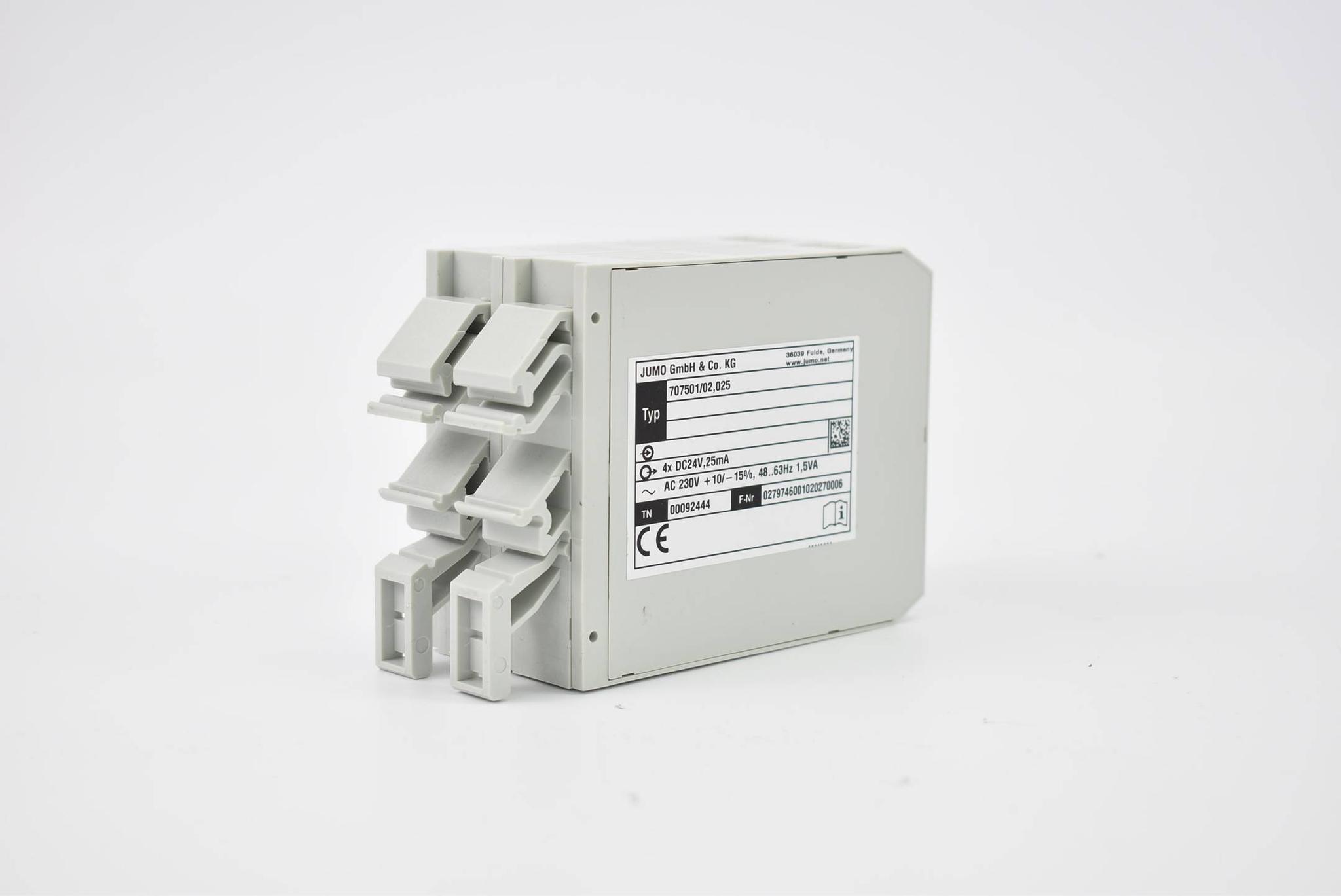 Jumo Messumformer 4xDC24V 25mA AC230V 48-63Hz 1,5VA TN-45/025 ( 707501 )