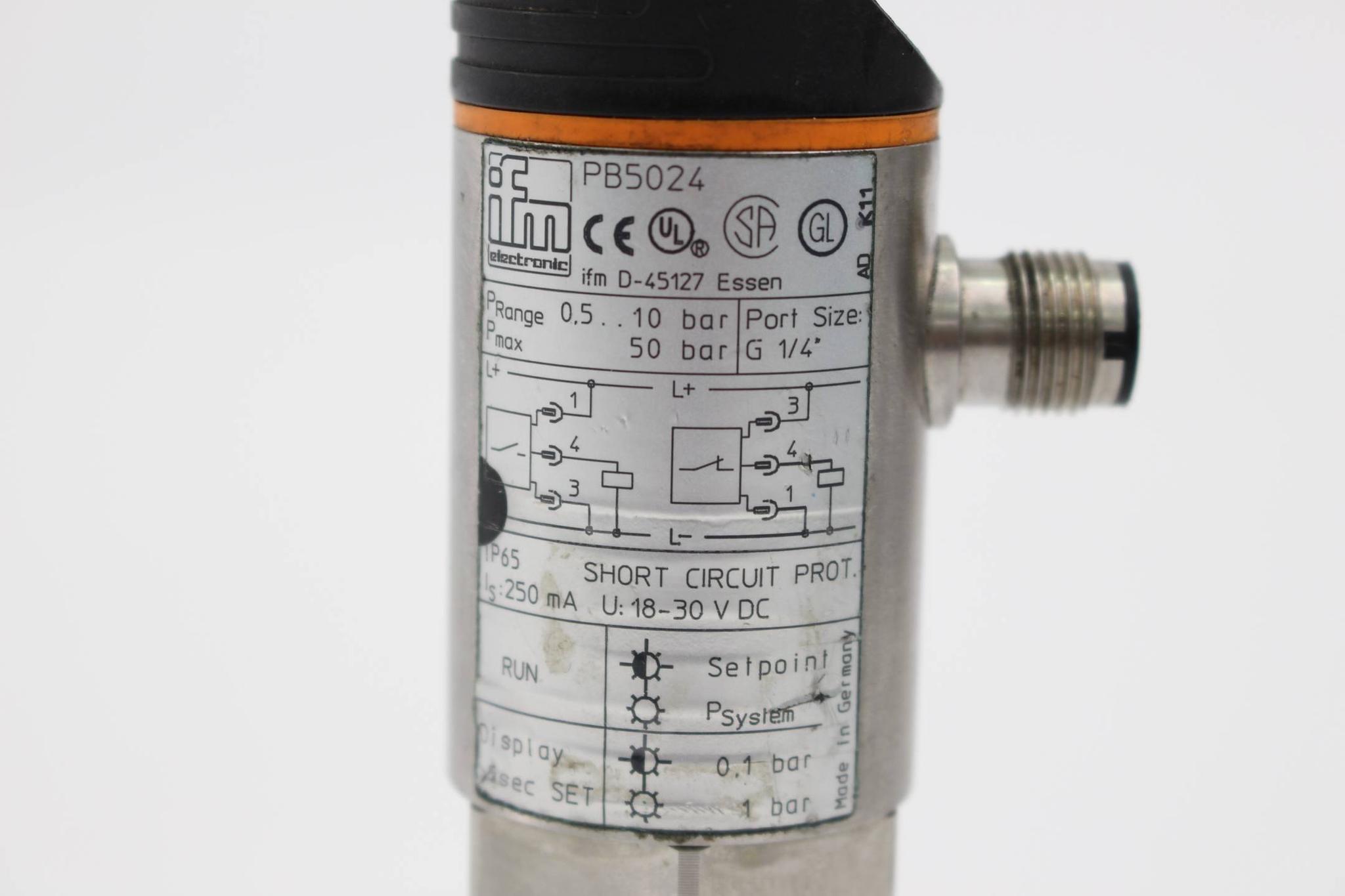 Produktfoto 2 von ifm Drucksensor mit LED-Balkenanzeige PB5024