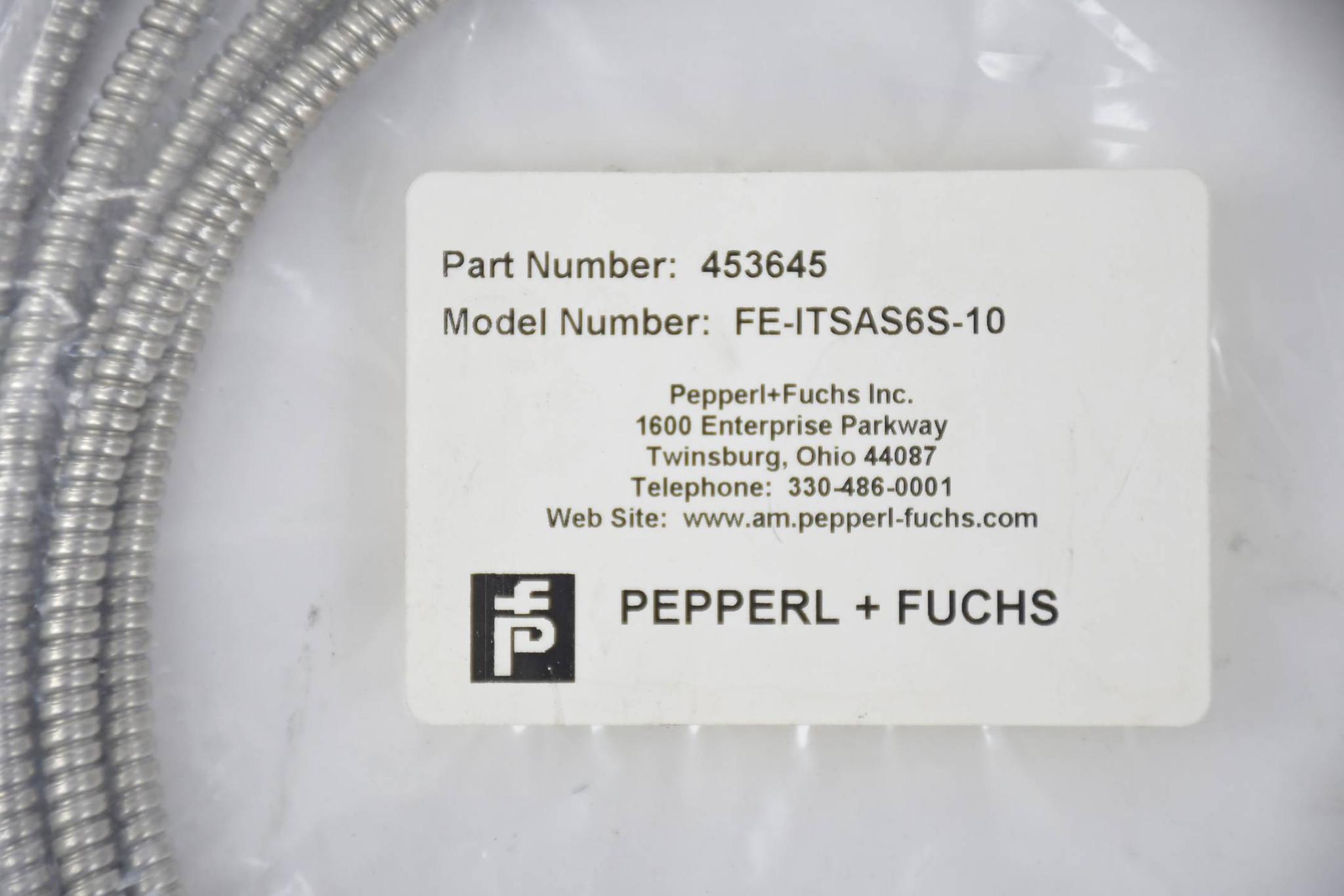 Produktfoto 1 von Pepperl+Fuchs Glasfaser-Lichtleiter FE-ITSAS6S-10 ( 453645 )