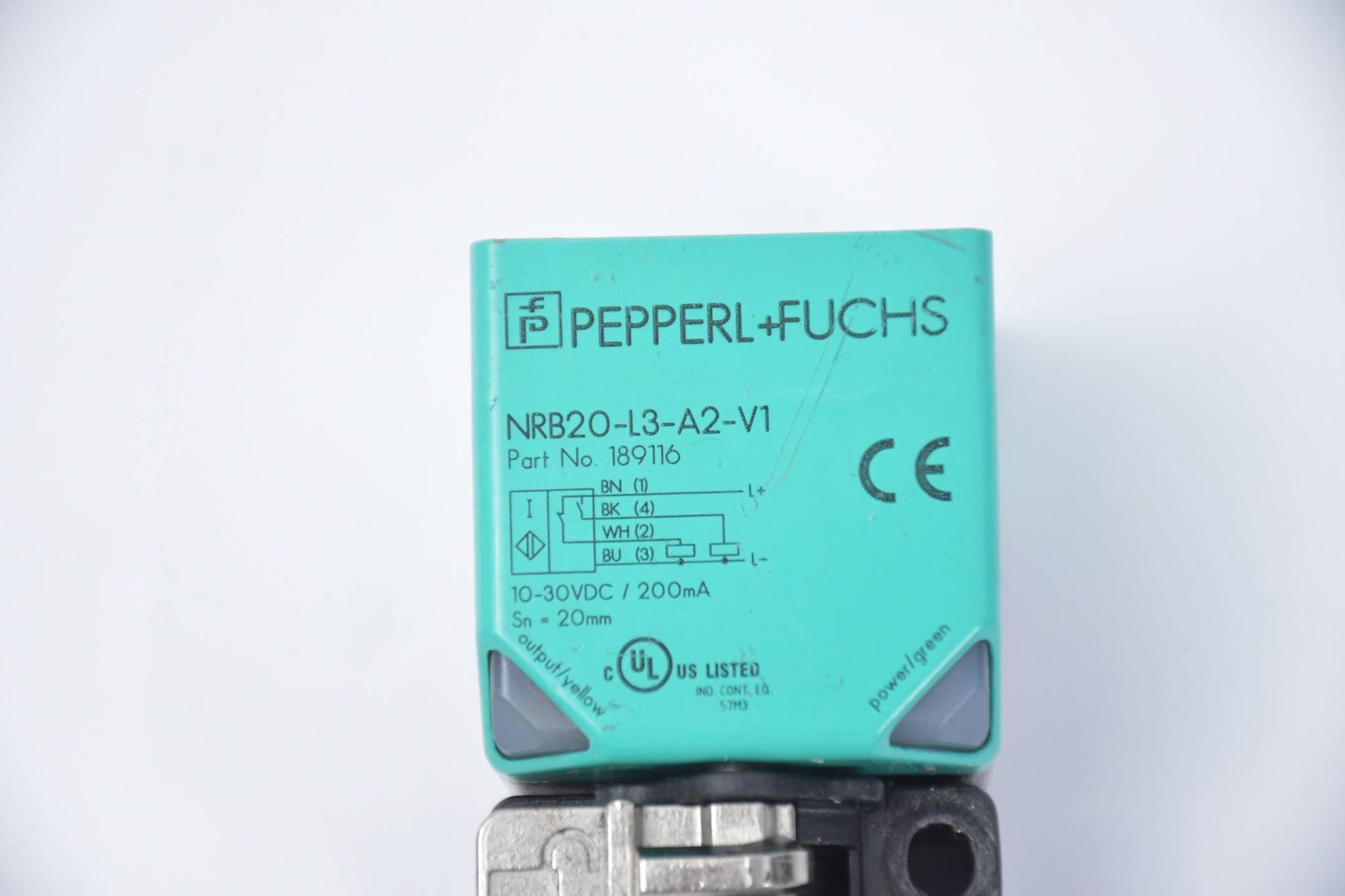 Produktfoto 1 von Pepperl+Fuchs Induktiver Sensor NRB20-L3-A2-V1 ( 189116 )