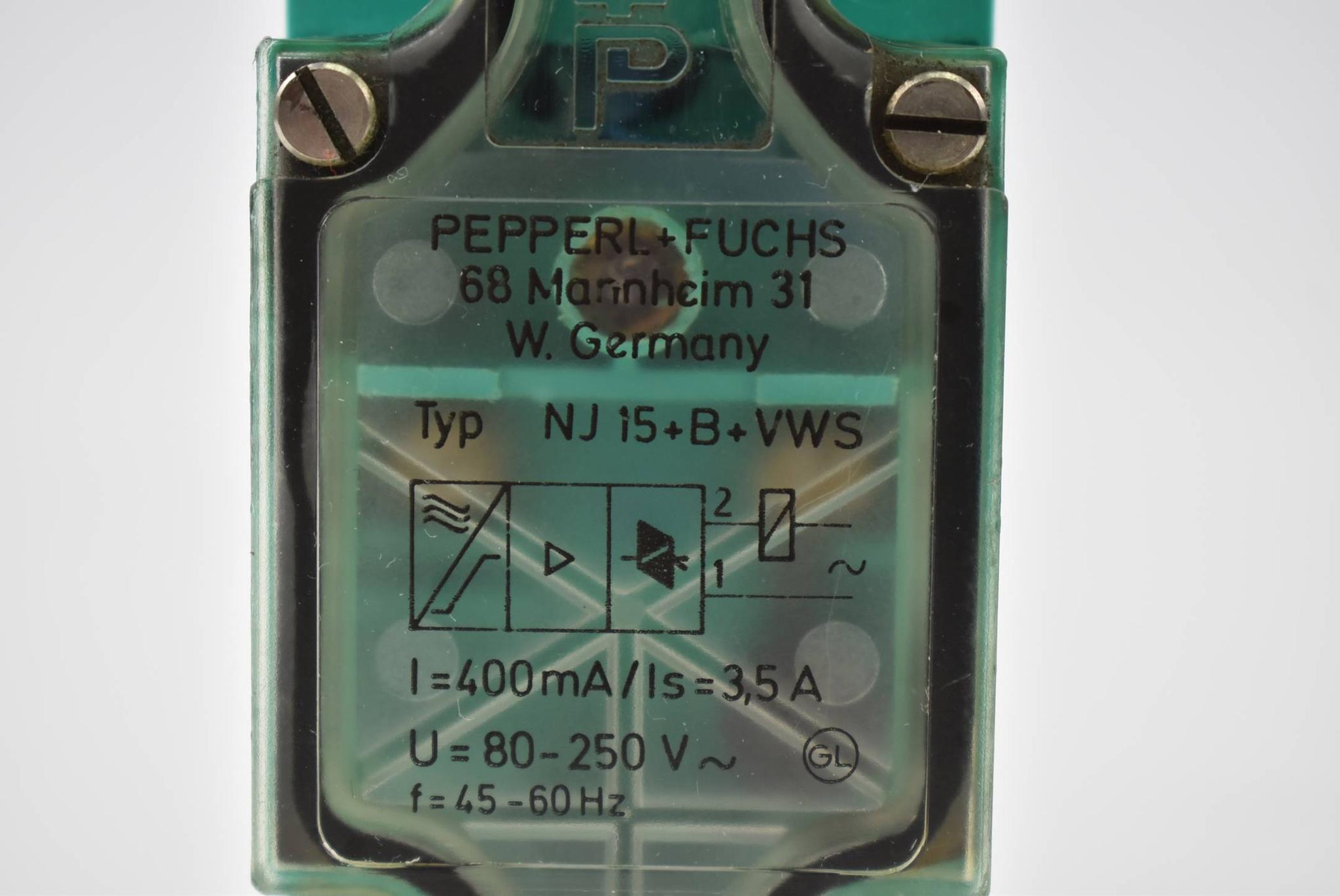 Produktfoto 2 von Pepperl+Fuchs 400mA 3,5A 80-250V 45-60Hz ( NJ15+B+VWS )