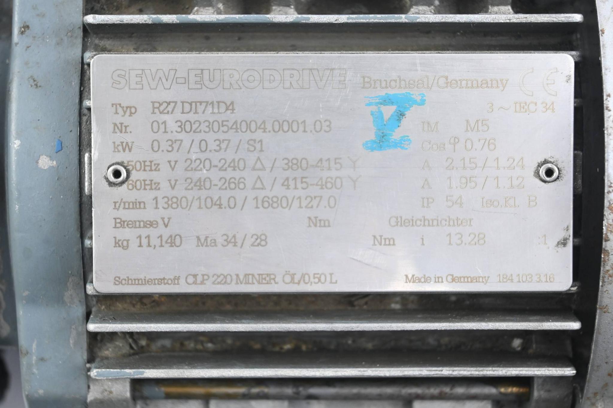 Produktfoto 2 von SEW Eurodrive Getriebemotor R27 DT71D4 ( R27DT71D4 )